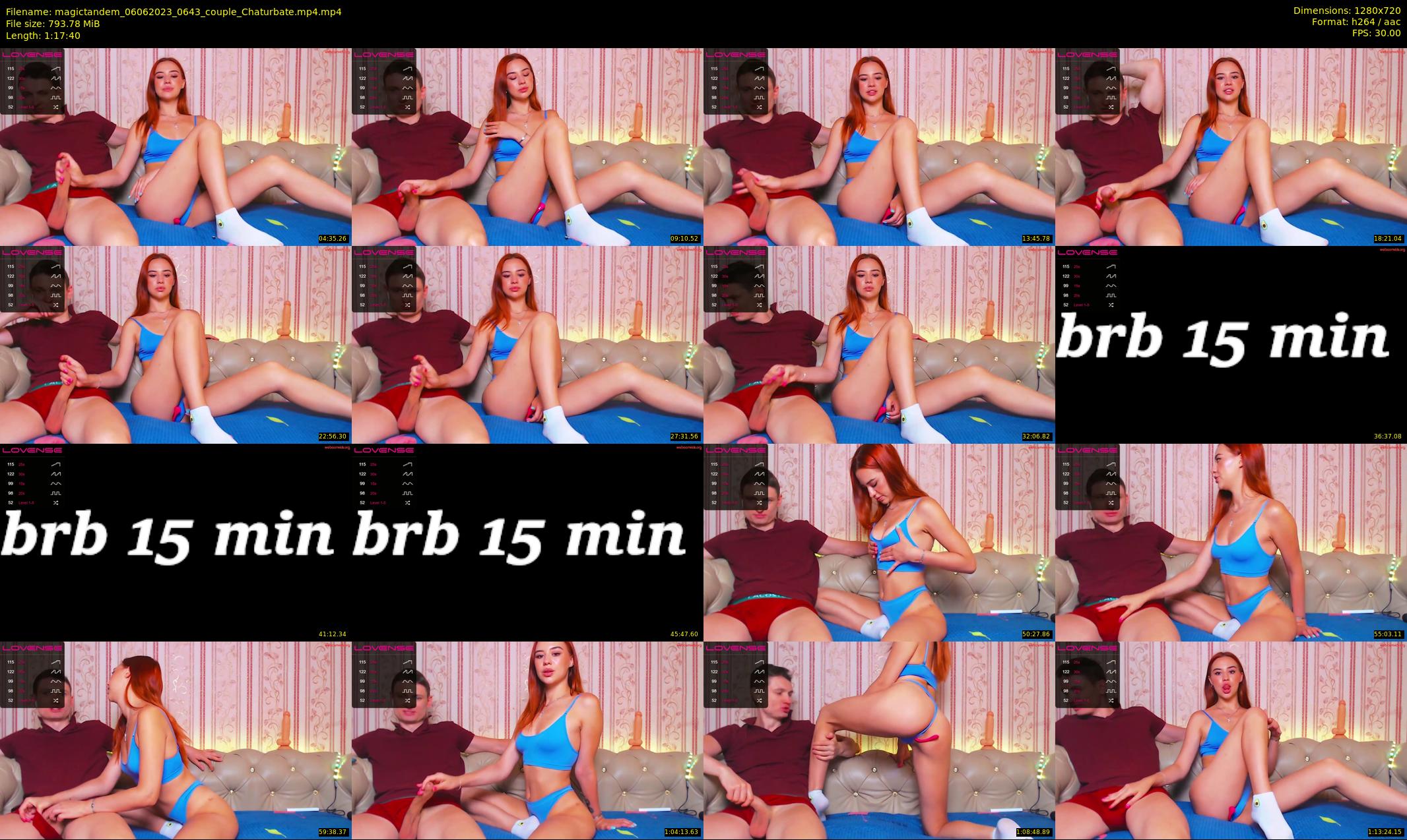 magictandem — 78 minute Chaturbate couple cam show recording, 720p, Jun 6, 2023