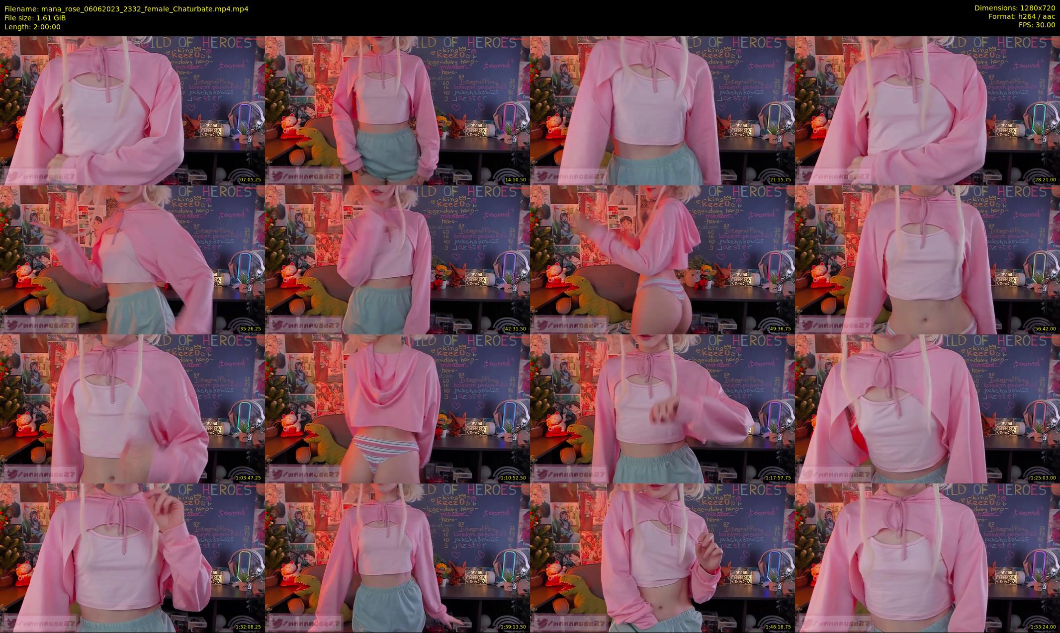 mana_rose — 120 minute Chaturbate female cam show recording, 720p, Jun 6, 2023