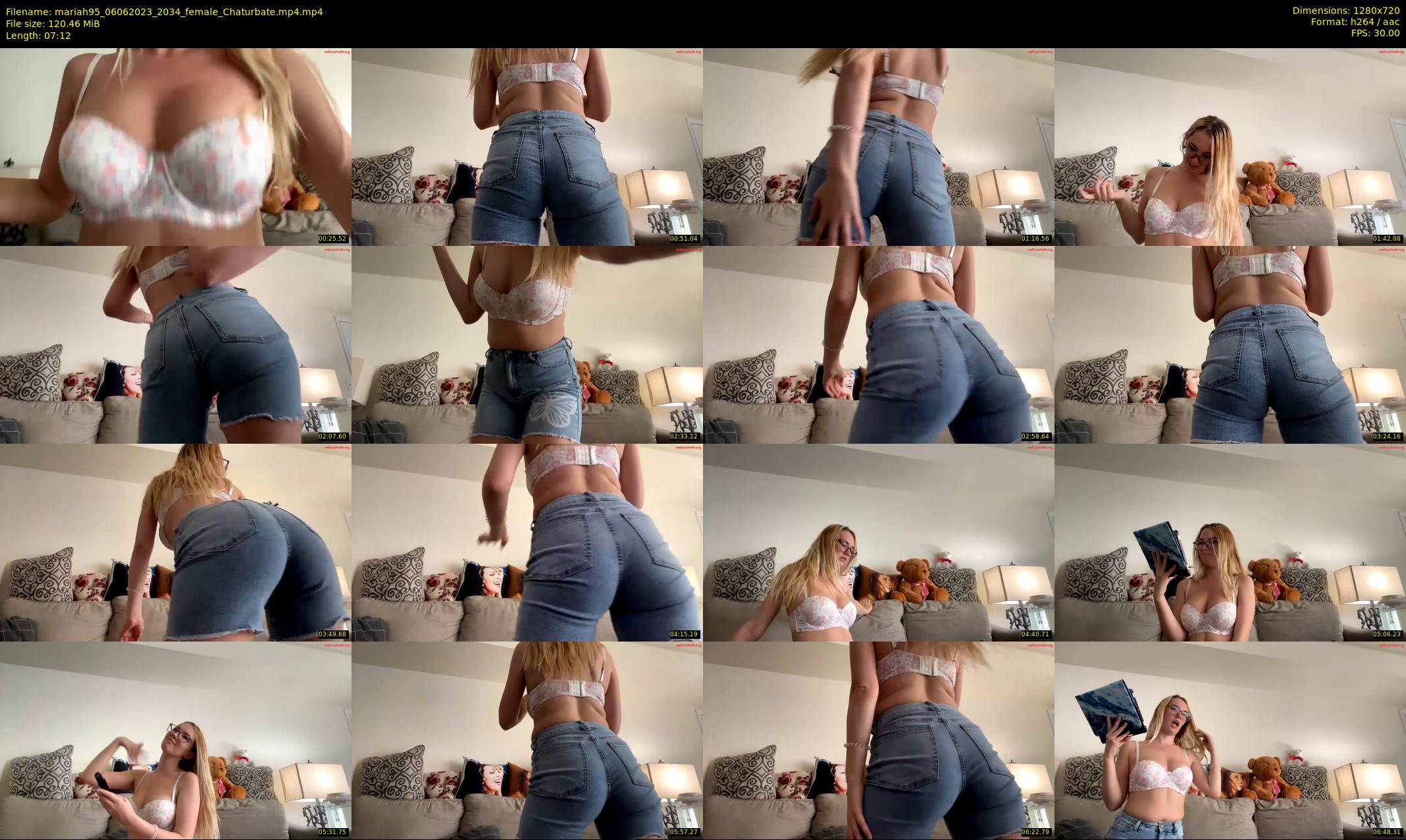 mariah95 — 8 minute Chaturbate female cam show recording, 720p, Jun 6, 2023