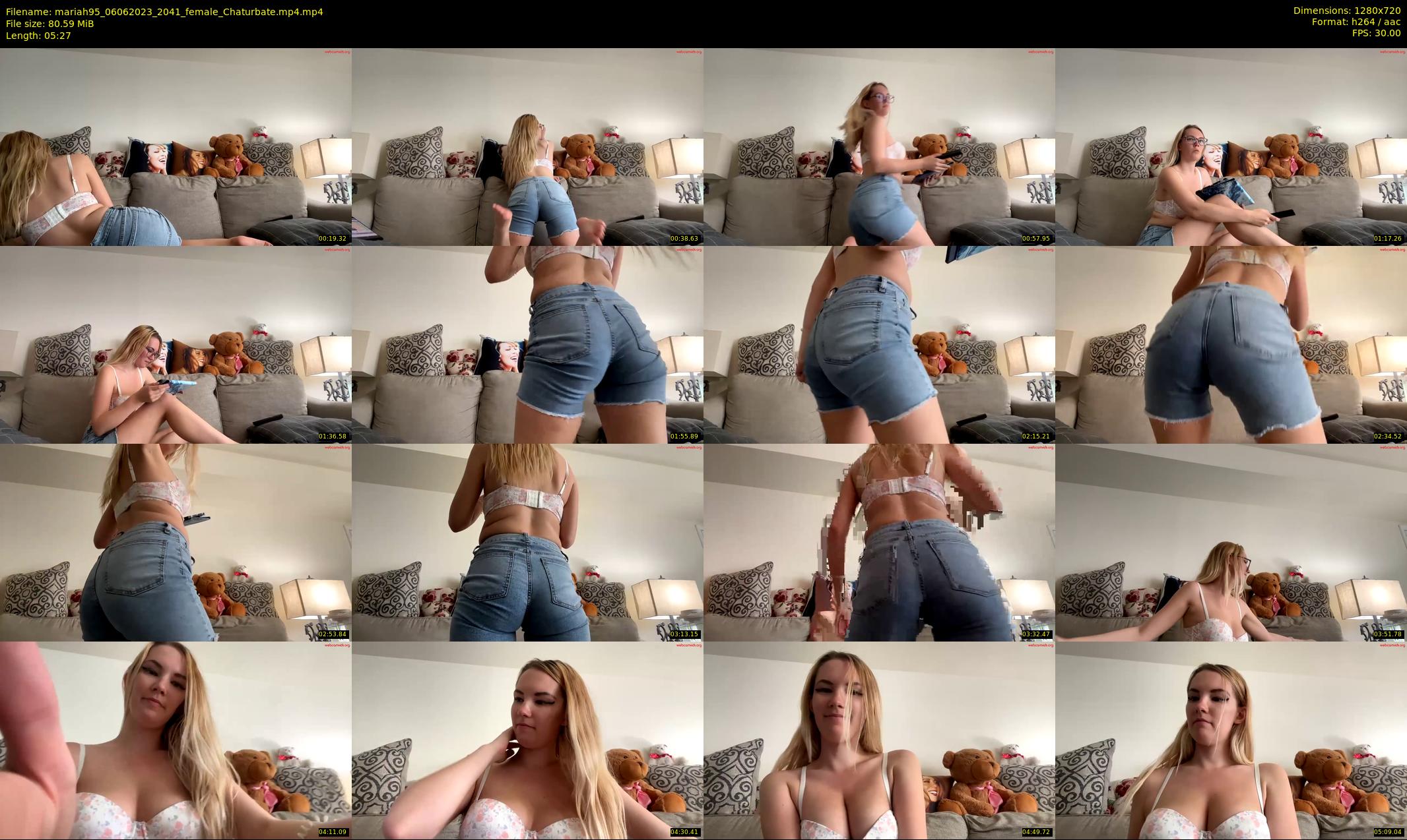 mariah95 — 6 minute Chaturbate female cam show recording, 720p, Jun 6, 2023