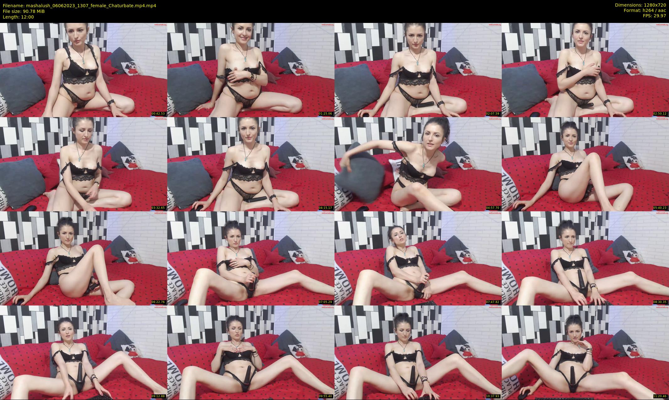 mashalush — 12 minute Chaturbate female cam show recording, 720p, Jun 6, 2023
