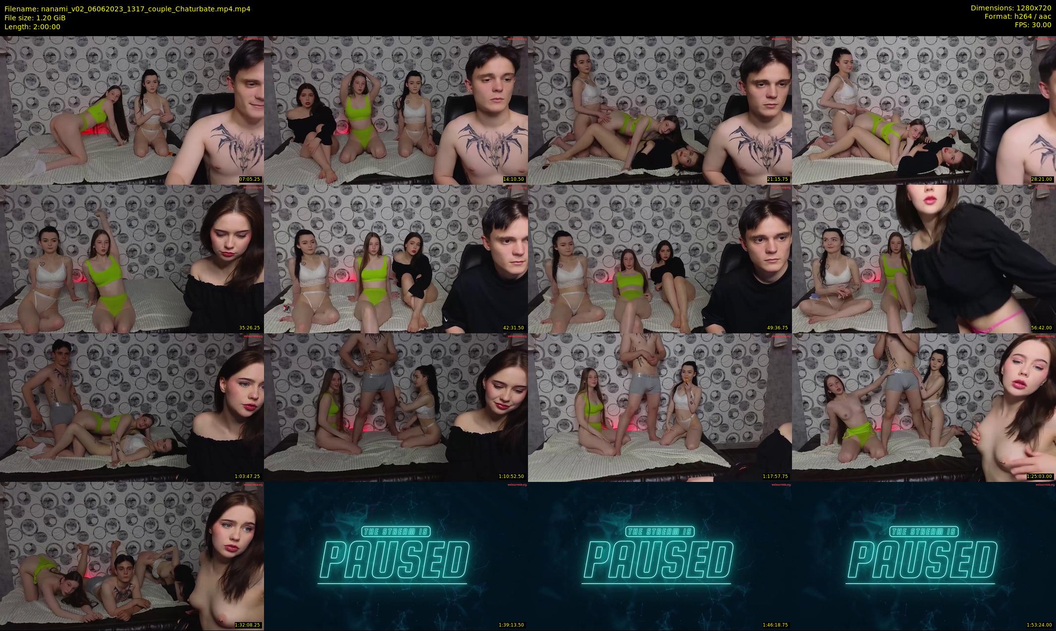 nanami_v02 — 120 minute Chaturbate couple cam show recording, 720p, Jun 6, 2023