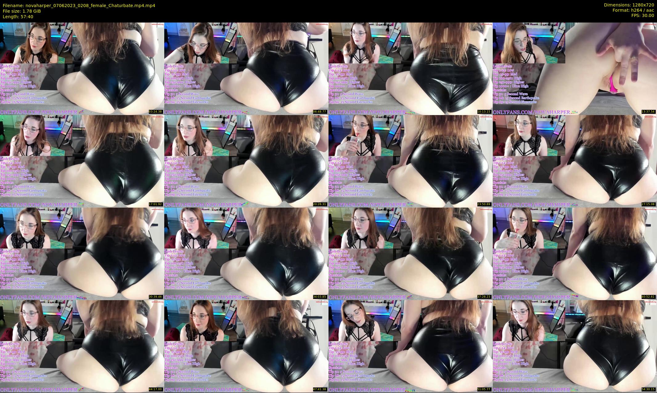 novaharper — 58 minute Chaturbate female cam show recording, 720p, Jun 7, 2023