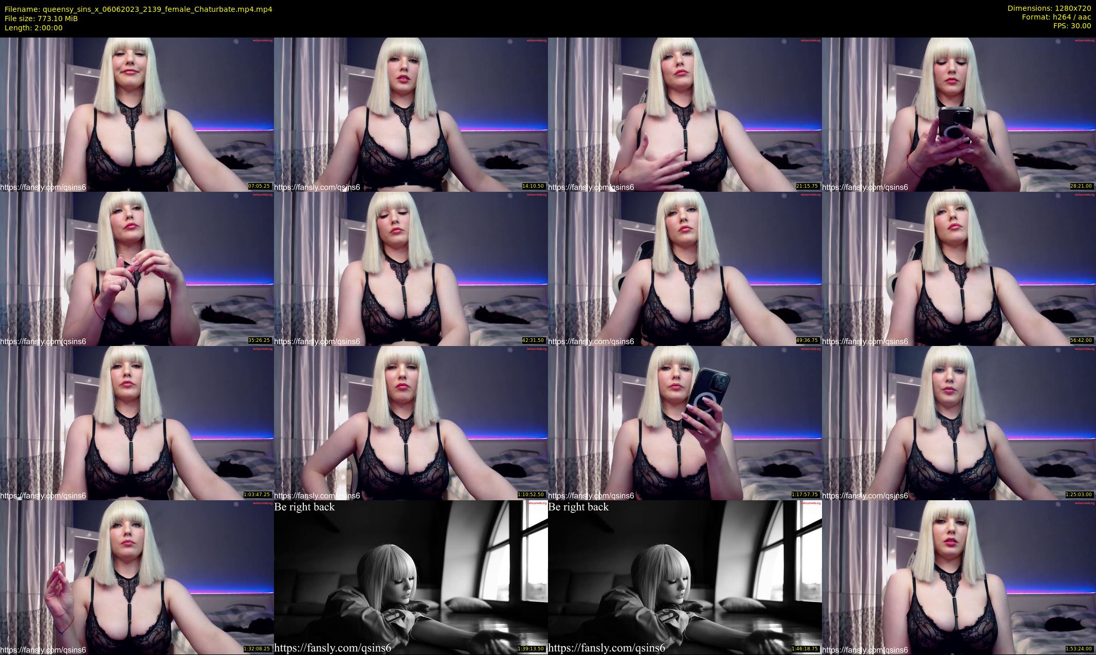 queensy_sins_x — 120 minute Chaturbate female cam show recording, 720p, Jun 6, 2023