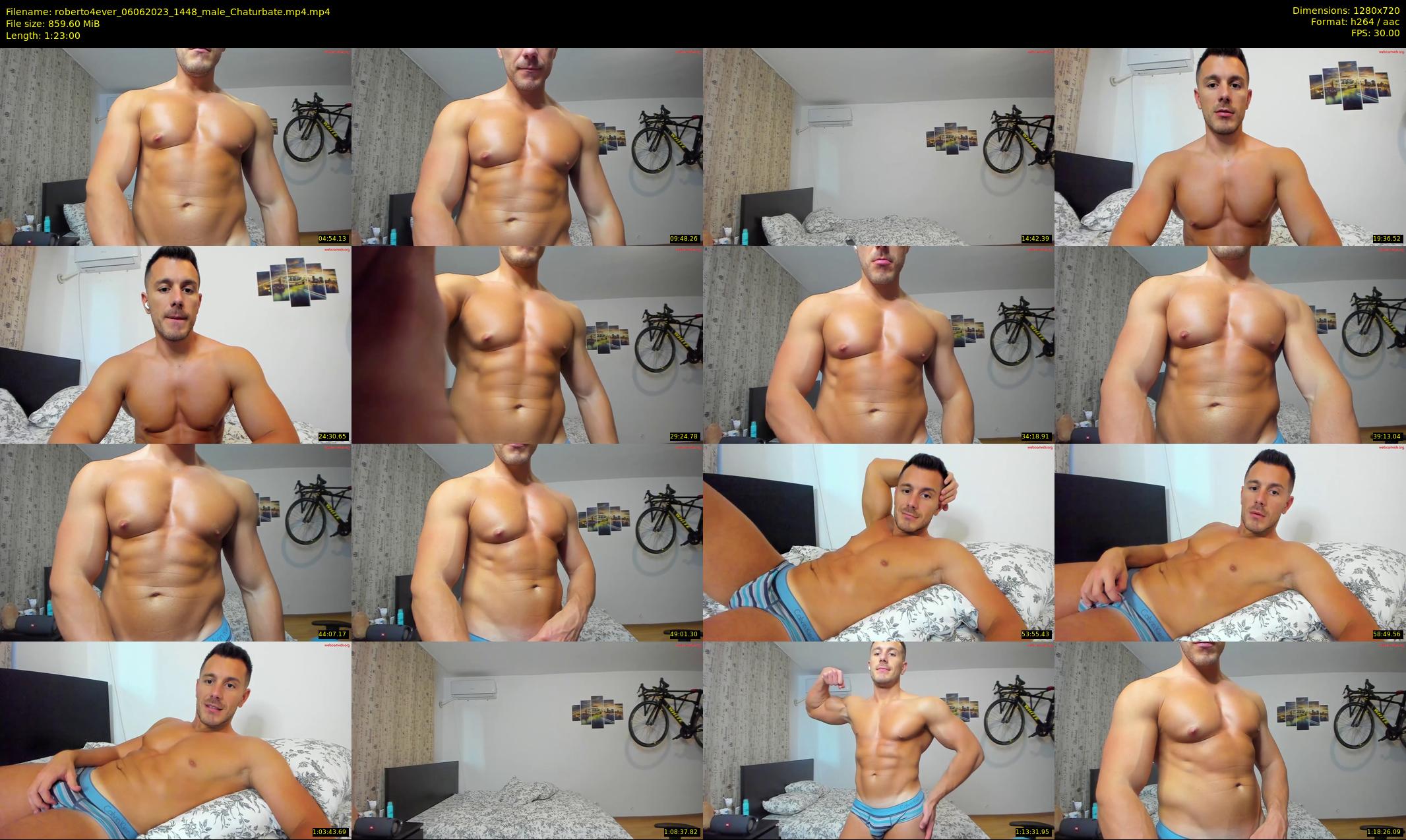 roberto4ever — 83 minute Chaturbate male cam show recording, 720p, Jun 6, 2023