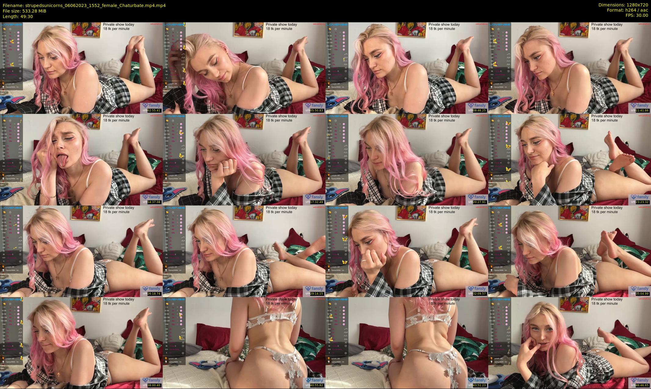 strupedsunicorns — 50 minute Chaturbate couple cam show recording, 720p, Jun 6, 2023