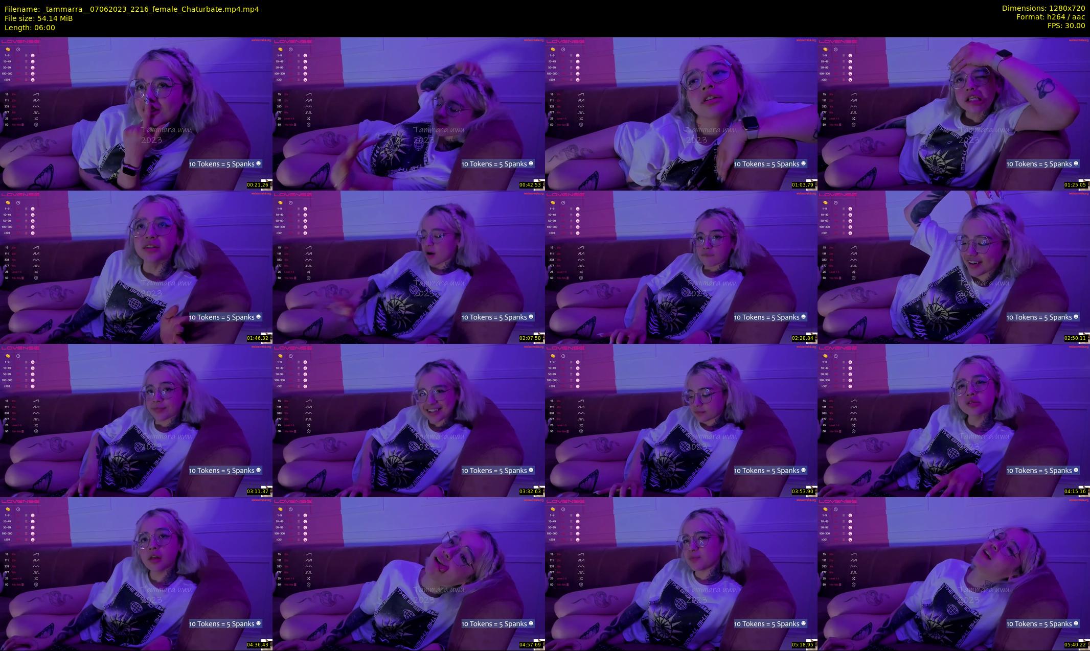 _tammarra_ — 6 minute Chaturbate female cam show recording, 720p, Jun 7, 2023