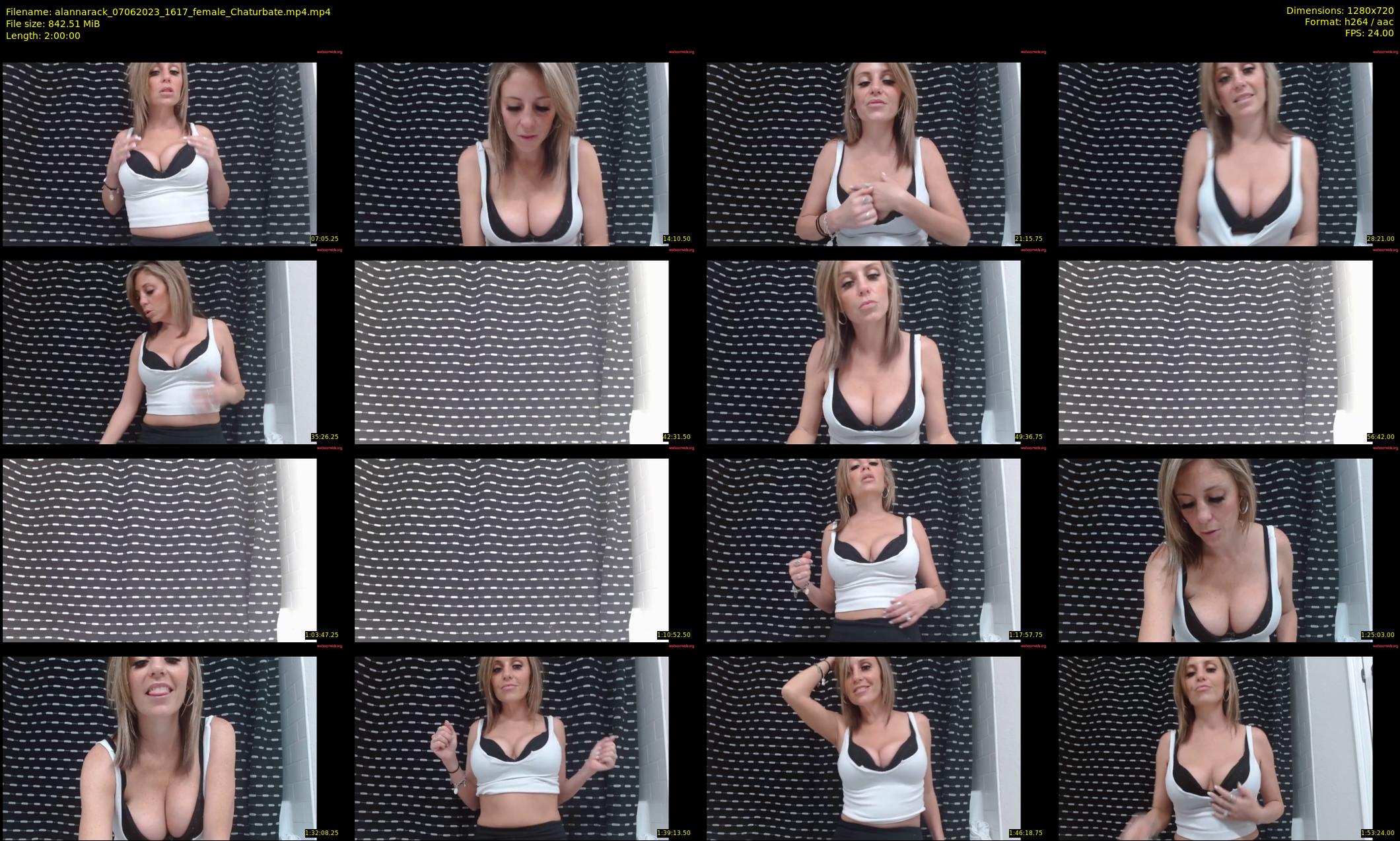 alannarack — 120 minute Chaturbate female cam show recording, 720p, Jun 7, 2023