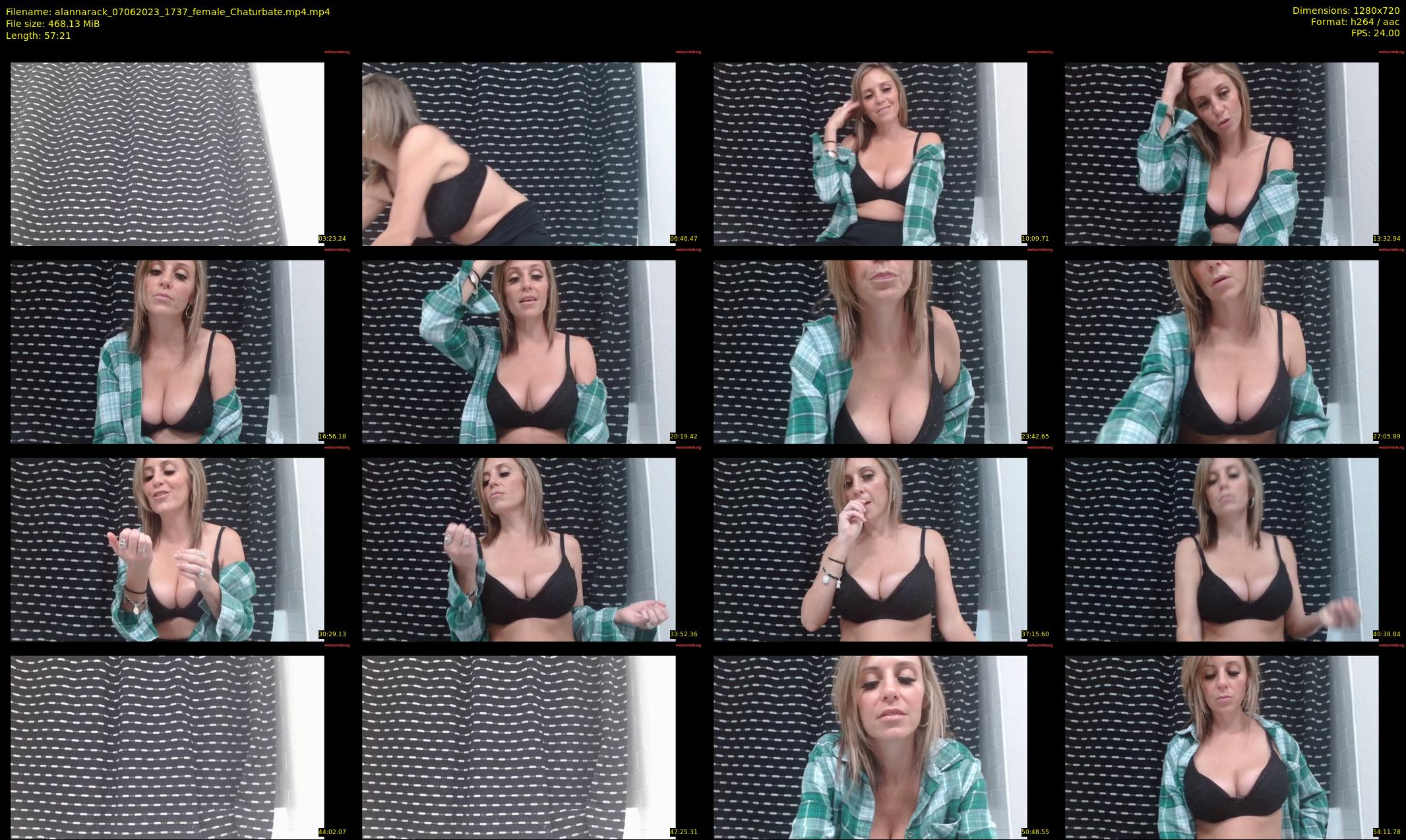 alannarack — 58 minute Chaturbate female cam show recording, 720p, Jun 7, 2023