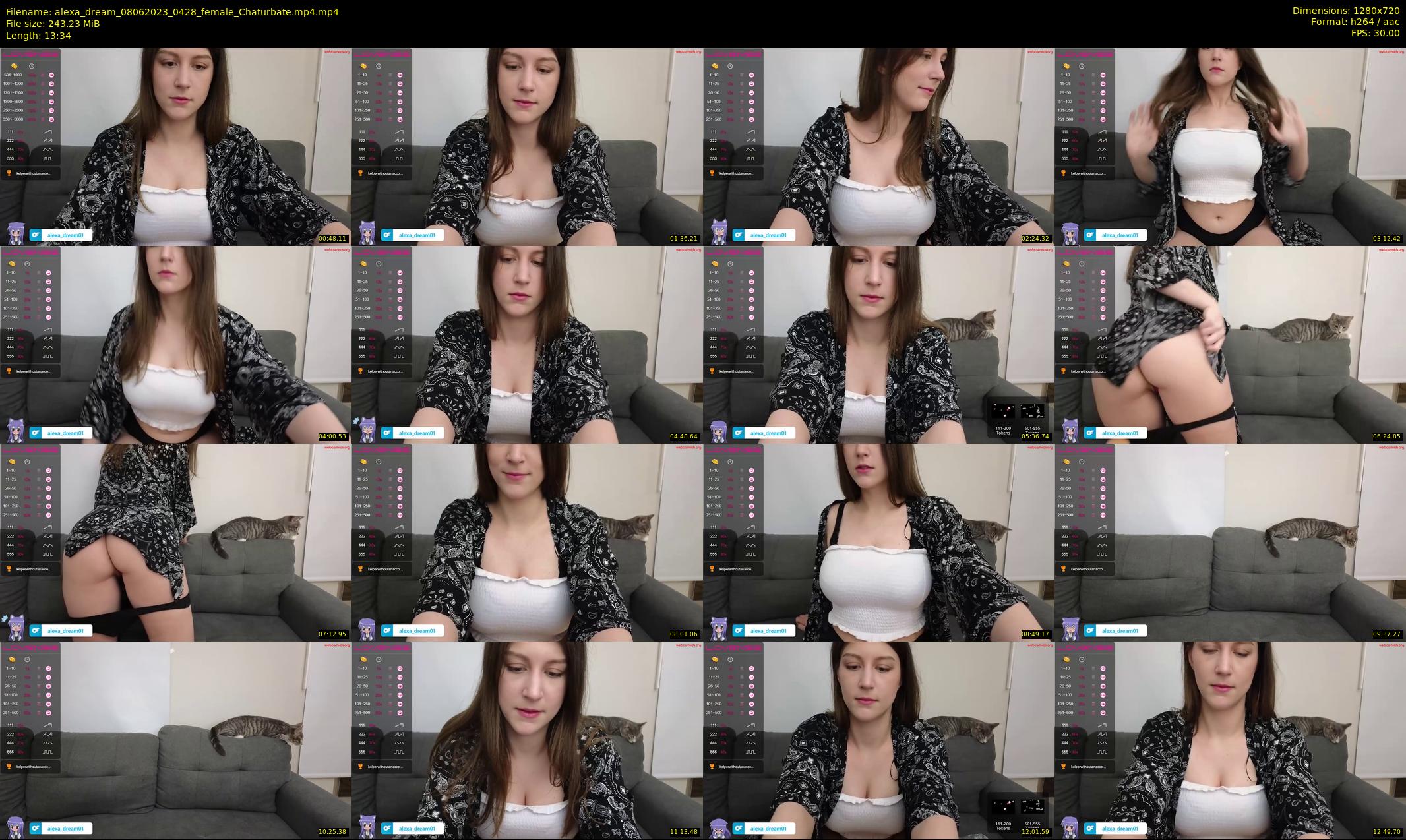 alexa_dream — 14 minute Chaturbate female cam show recording, 720p, Jun 8, 2023