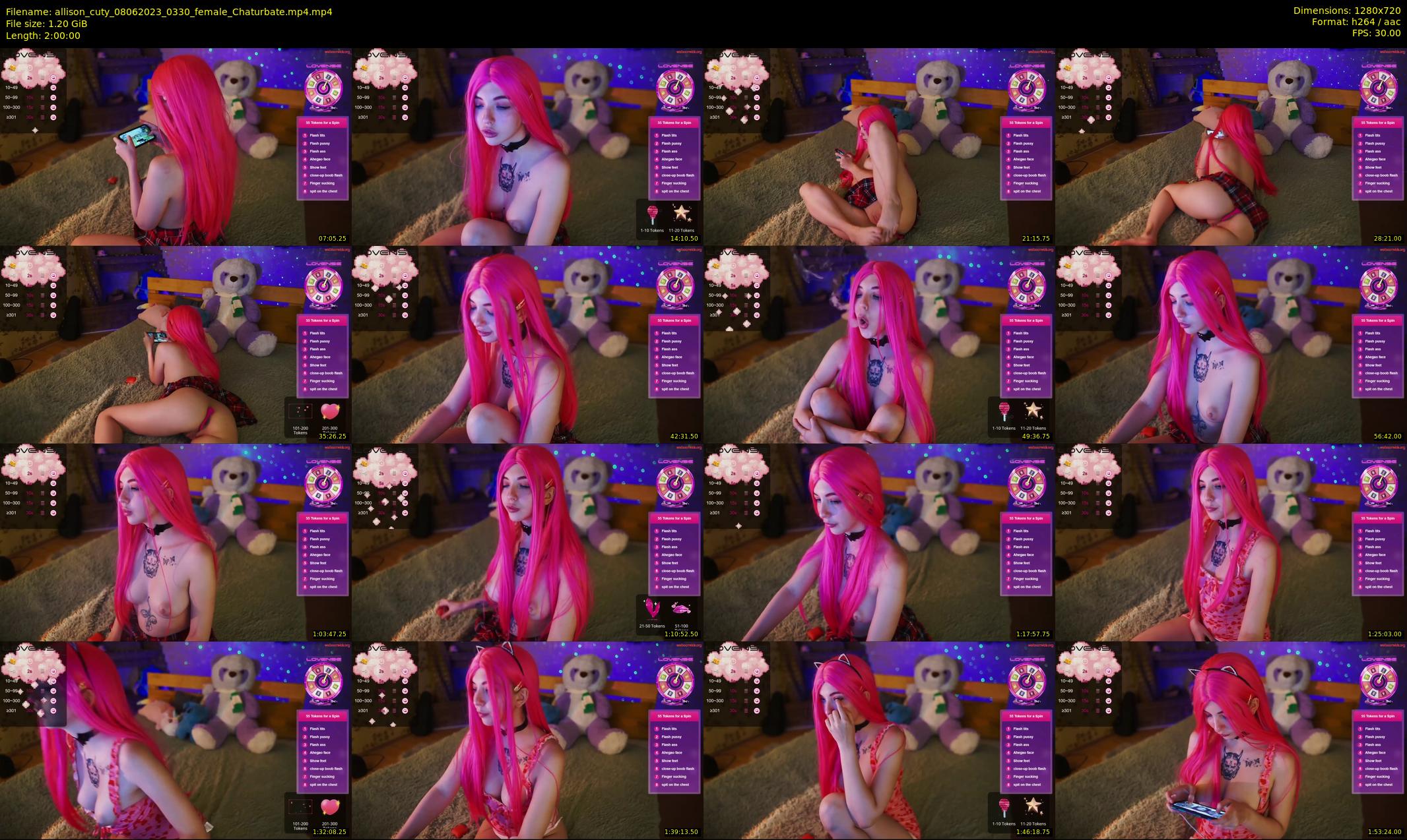 allison_cuty — 120 minute Chaturbate female cam show recording, 720p, Jun 8, 2023