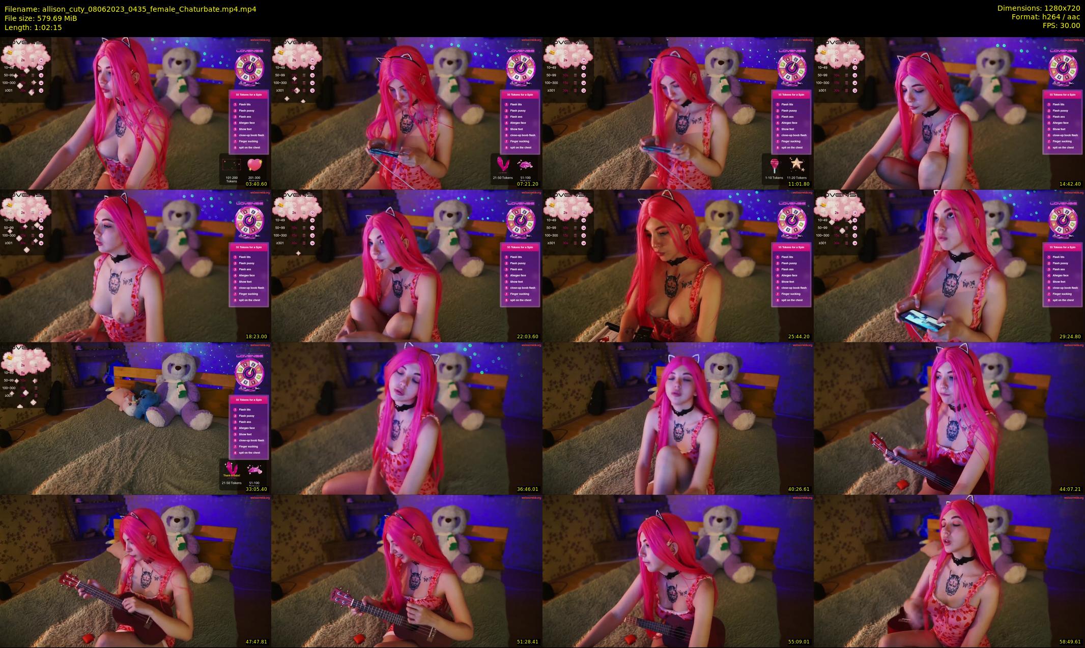 allison_cuty — 63 minute Chaturbate female cam show recording, 720p, Jun 8, 2023