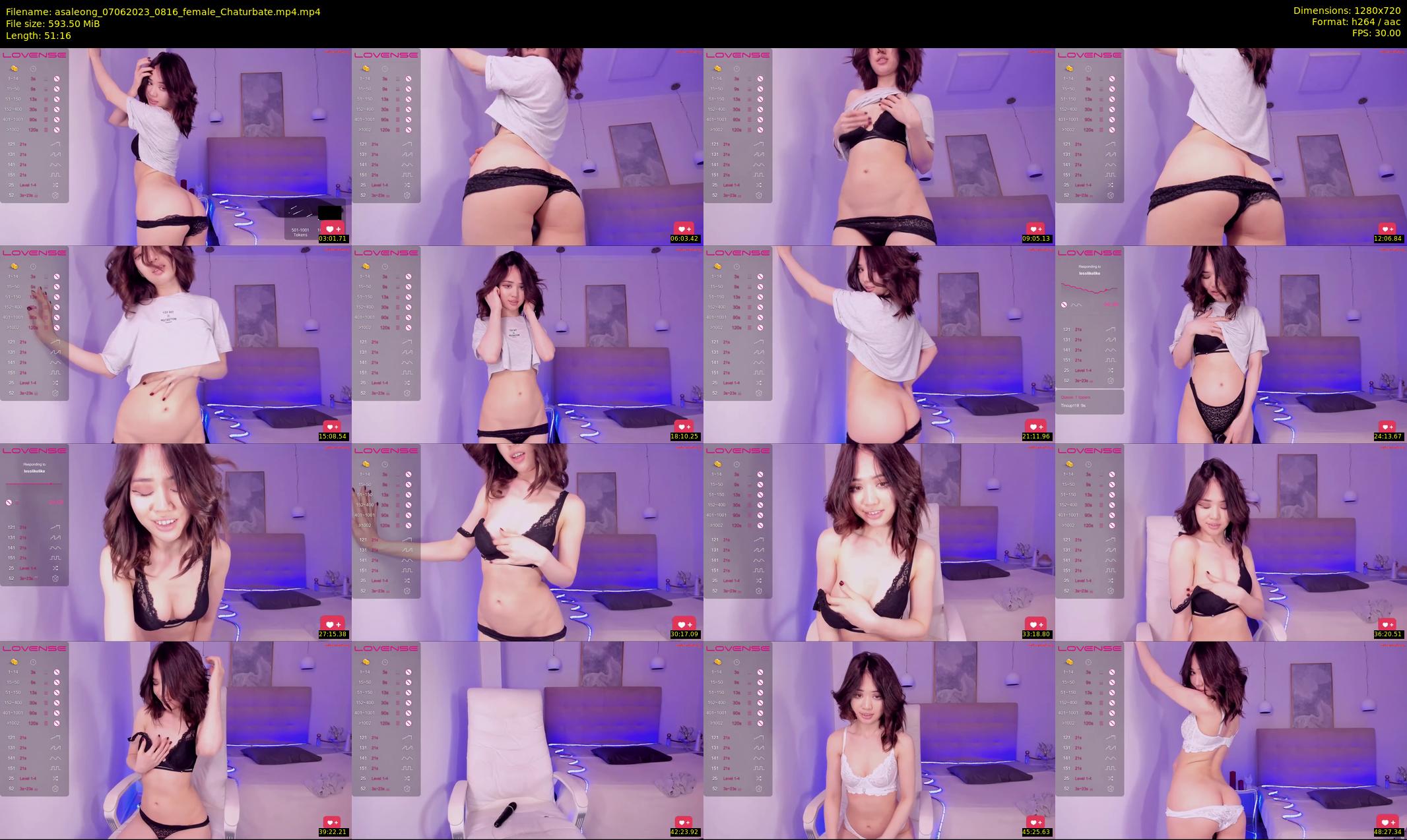 asaleong — 52 minute Chaturbate female cam show recording, 720p, Jun 7, 2023