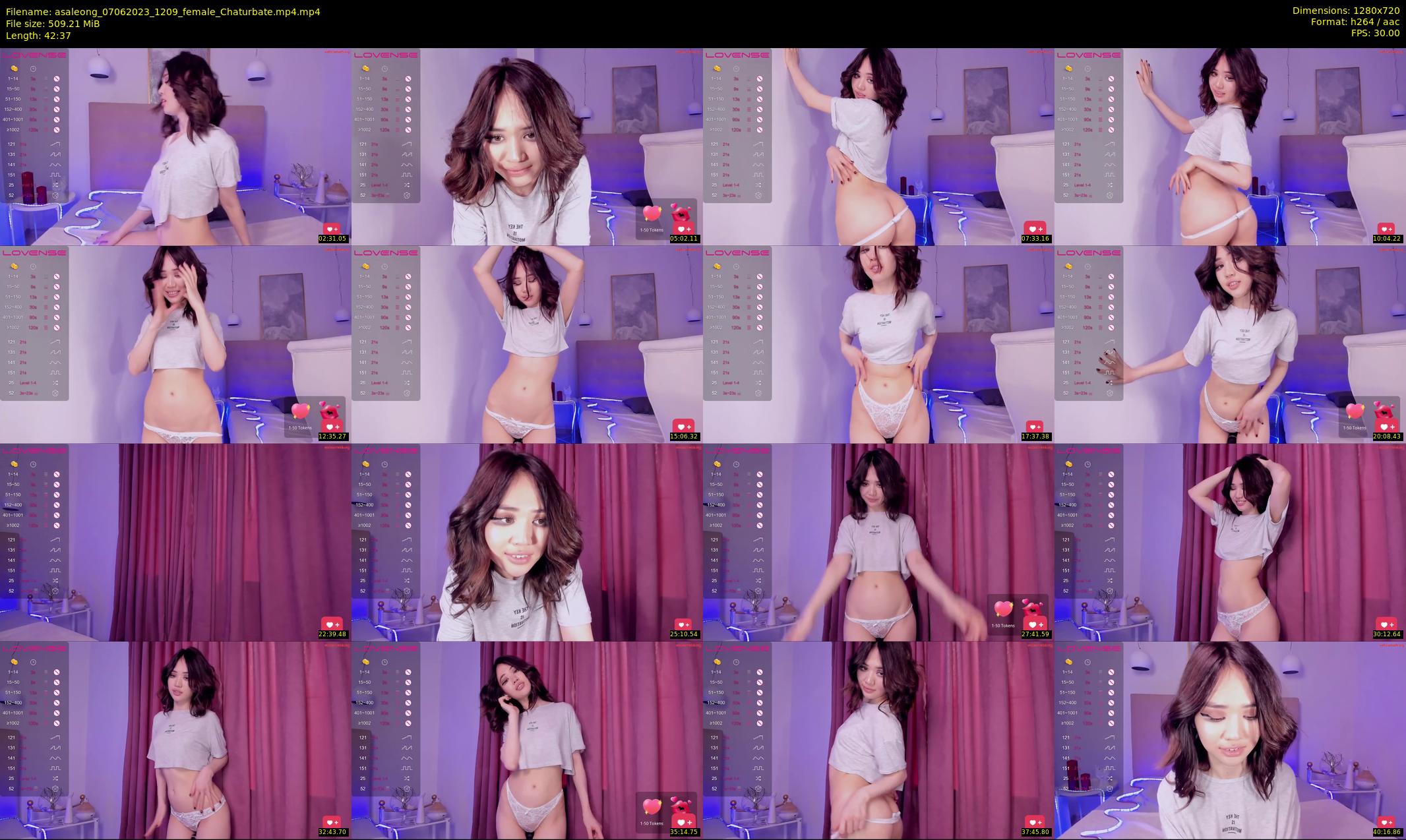 asaleong — 43 minute Chaturbate female cam show recording, 720p, Jun 7, 2023
