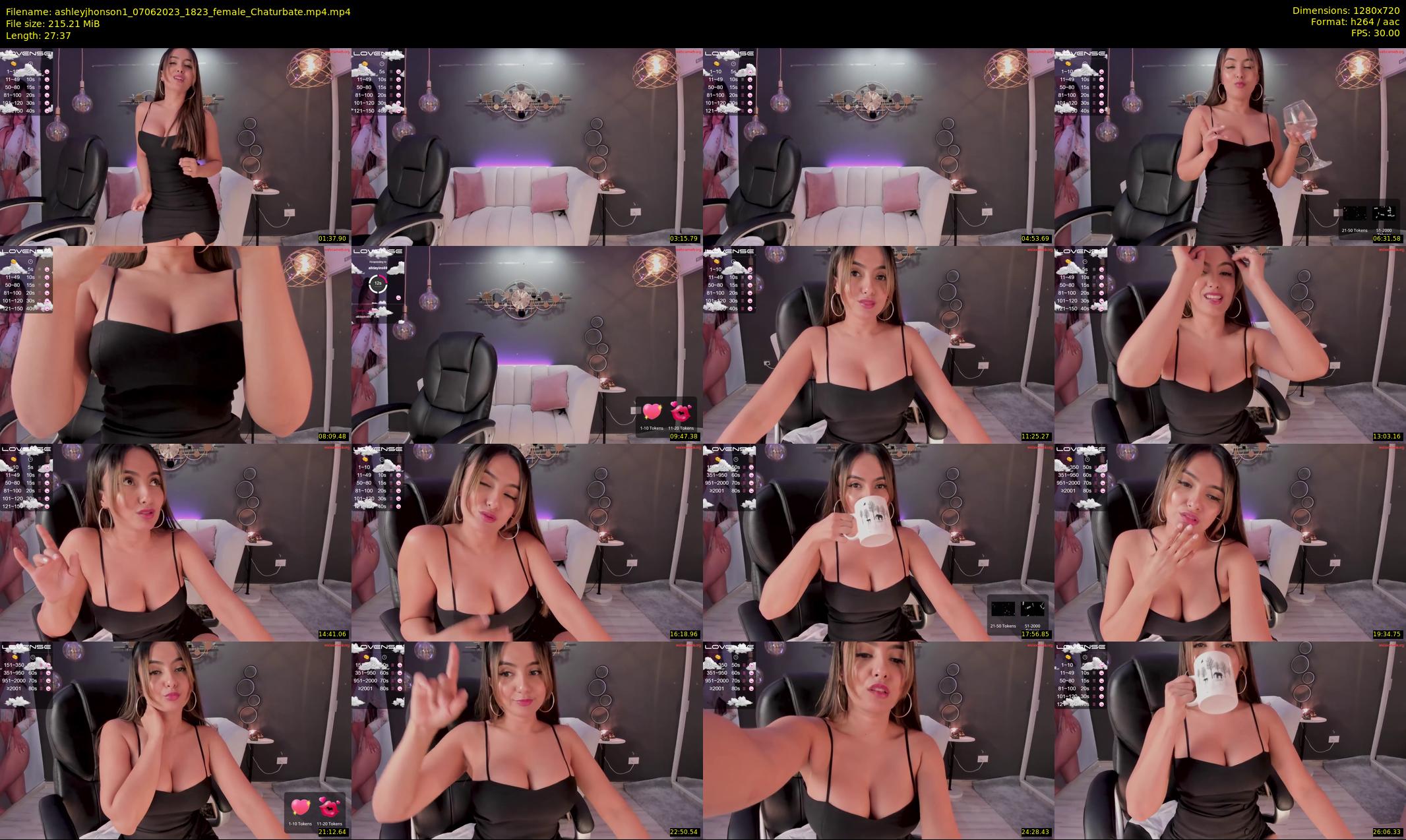ashleyjhonson1 — 28 minute Chaturbate female cam show recording, 720p, Jun 7, 2023