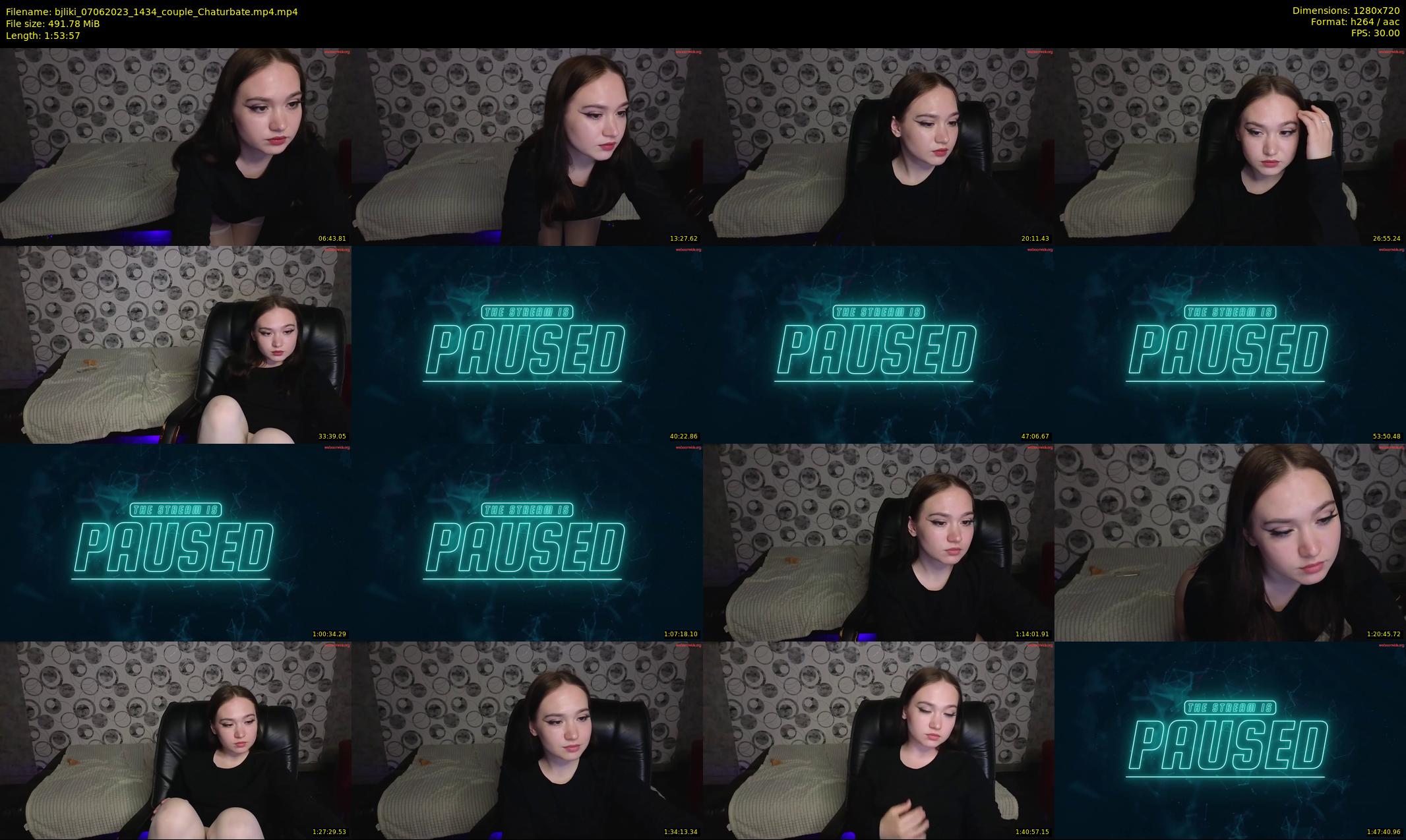 bjliki — 114 minute Chaturbate couple cam show recording, 720p, Jun 7, 2023