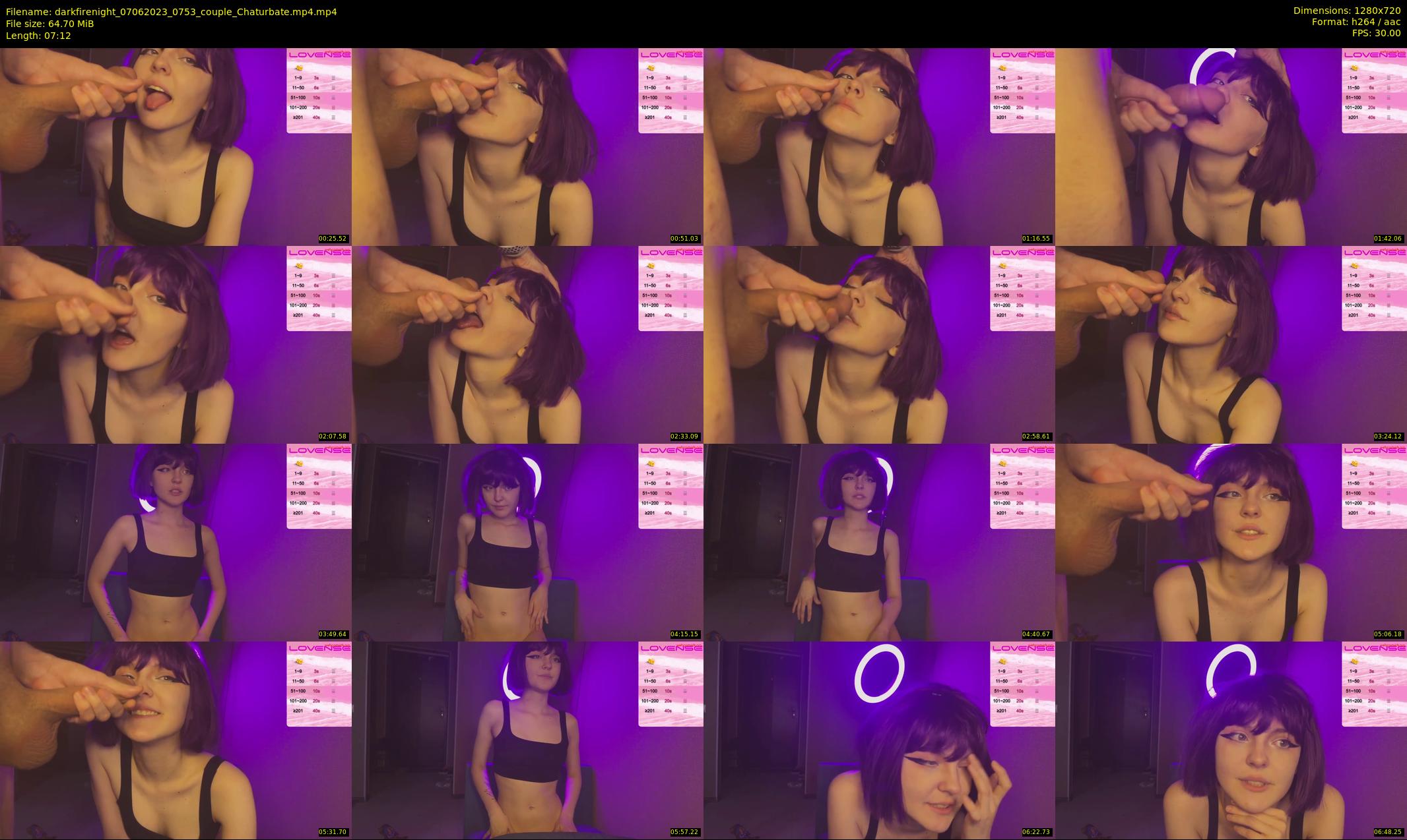 darkfirenight — 8 minute Chaturbate couple cam show recording, 720p, Jun 7, 2023