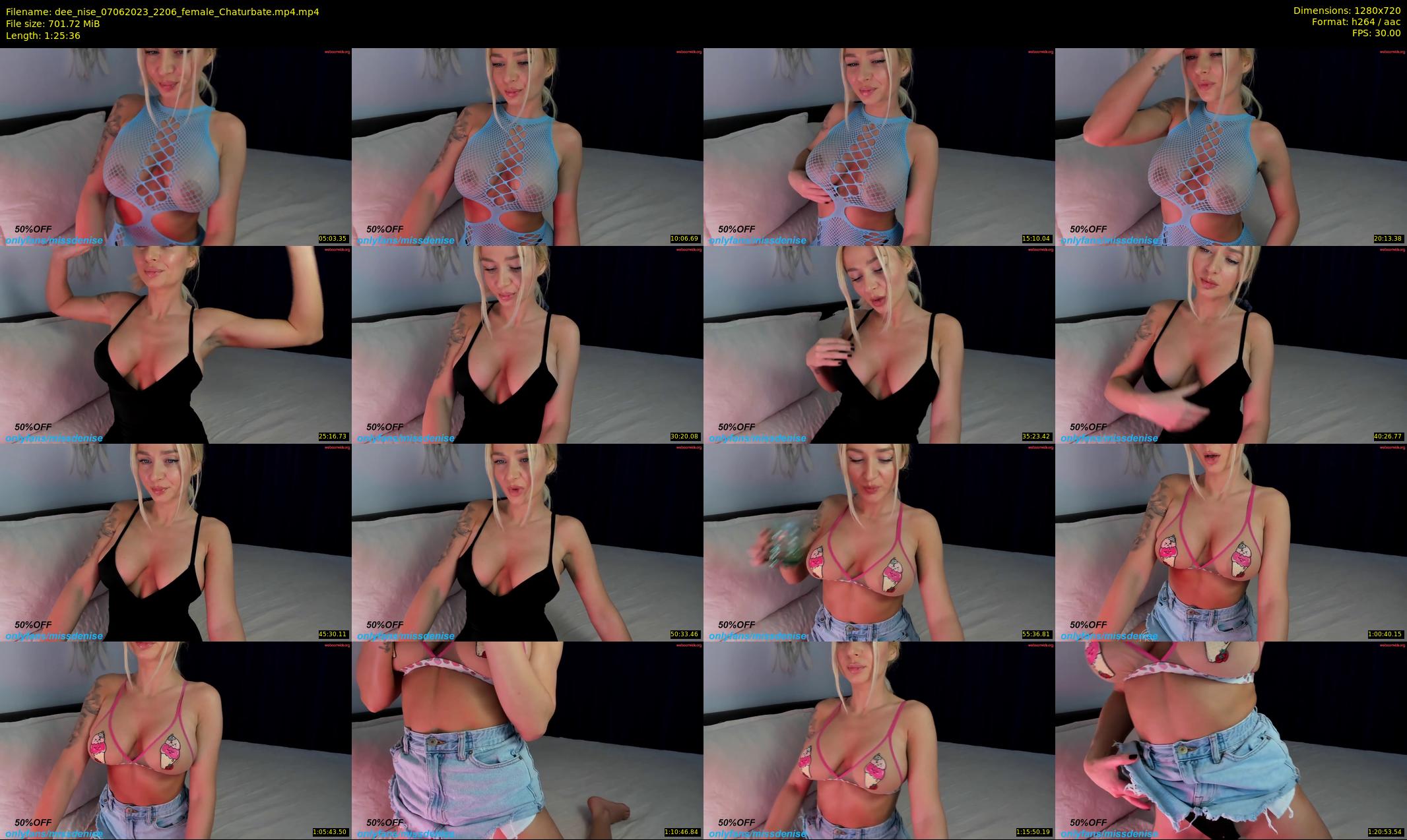 dee_nise — 86 minute Chaturbate female cam show recording, 720p, Jun 7, 2023