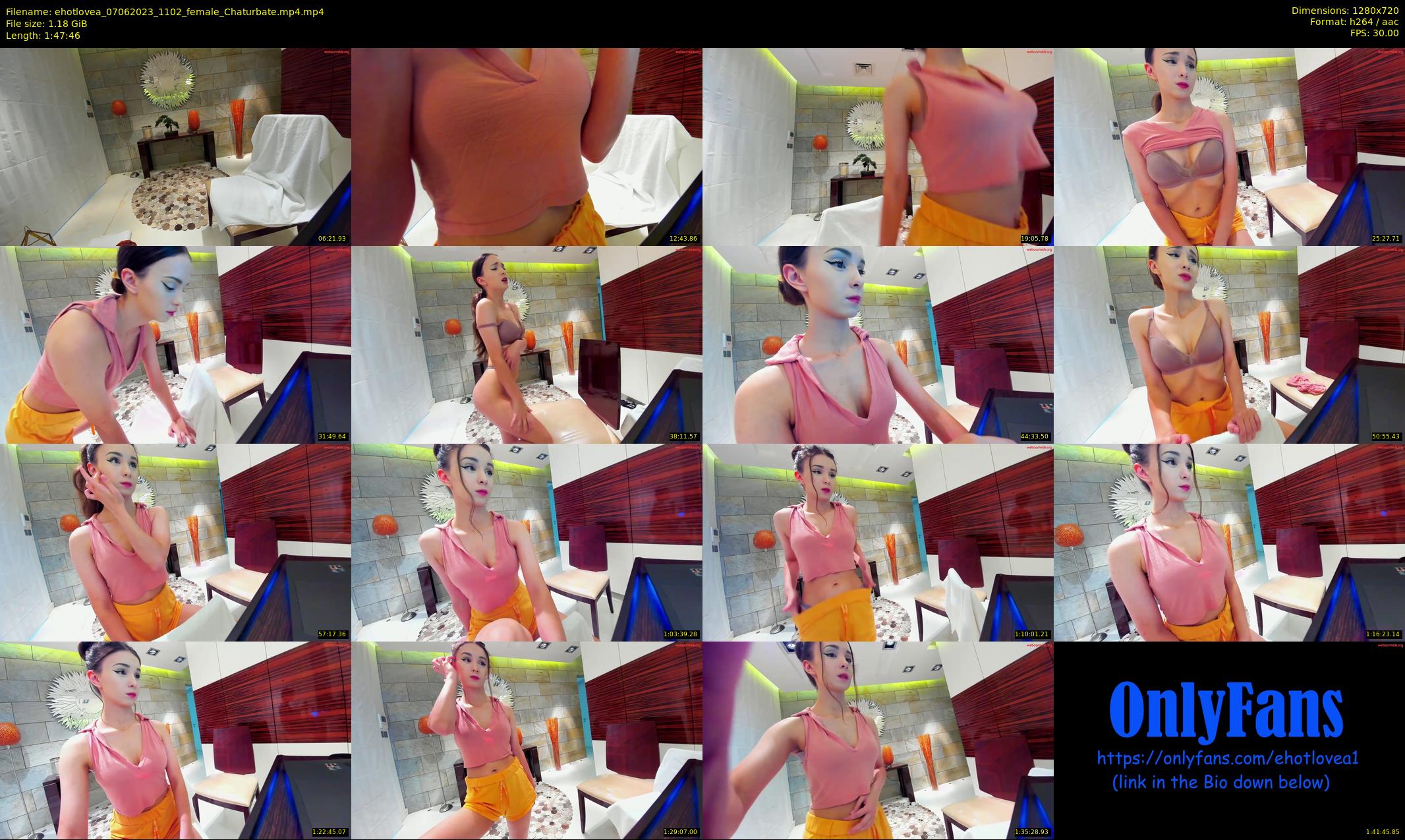ehotlovea — 108 minute Chaturbate female cam show recording, 720p, Jun 7, 2023