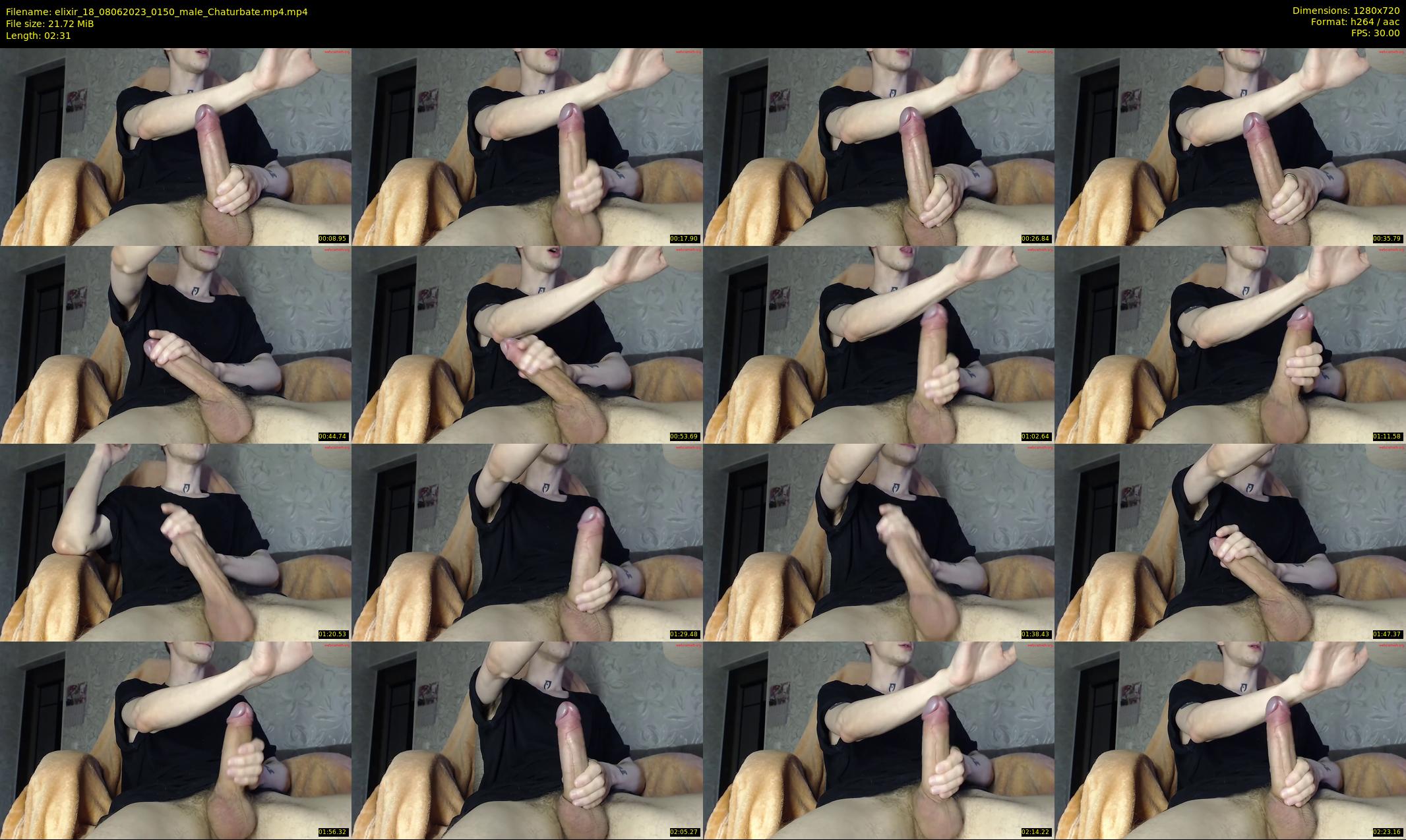 elixir_18 — 3 minute Chaturbate male cam show recording, 720p, Jun 8, 2023