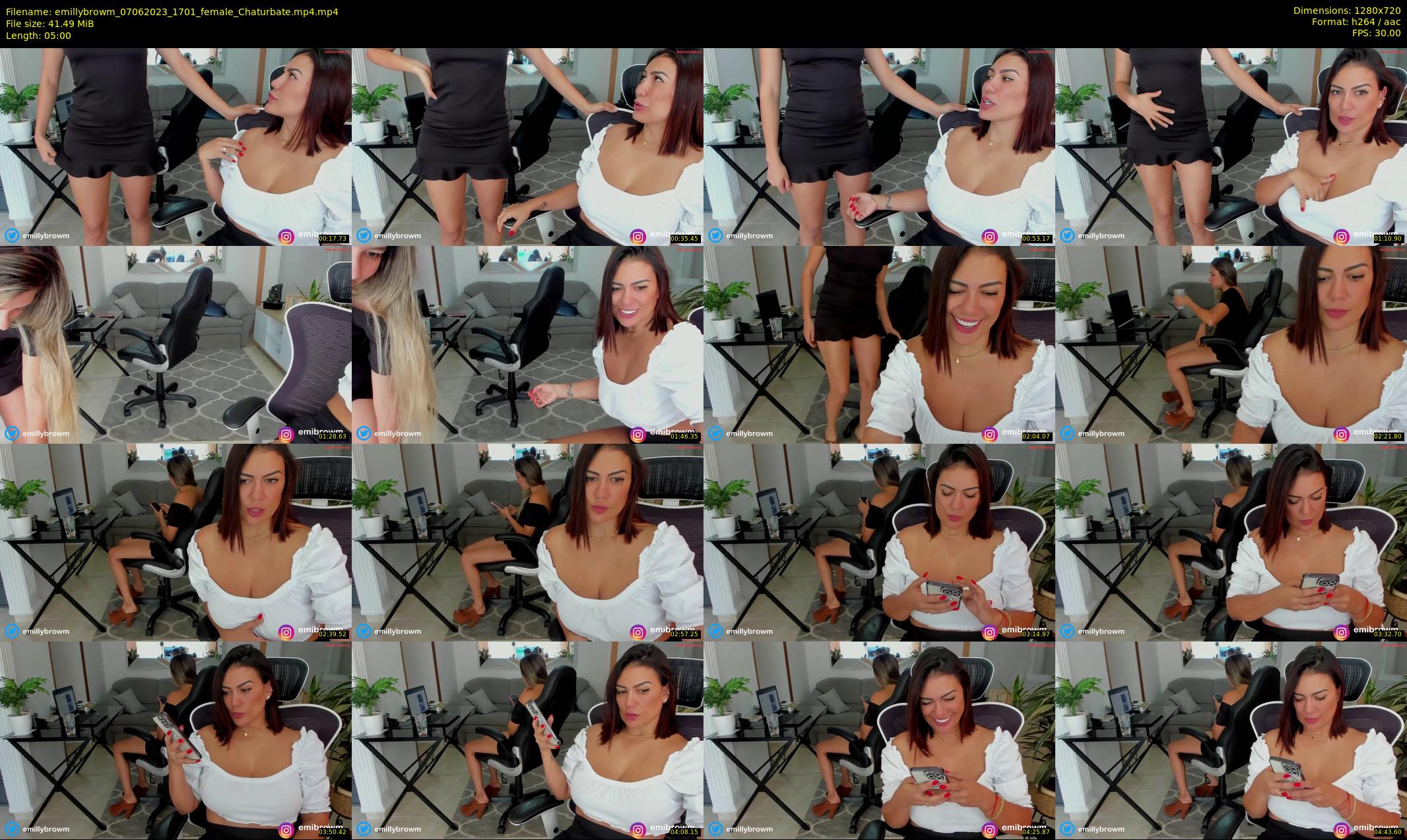 emillybrowm — 5 minute Chaturbate couple cam show recording, 720p, Jun 7, 2023