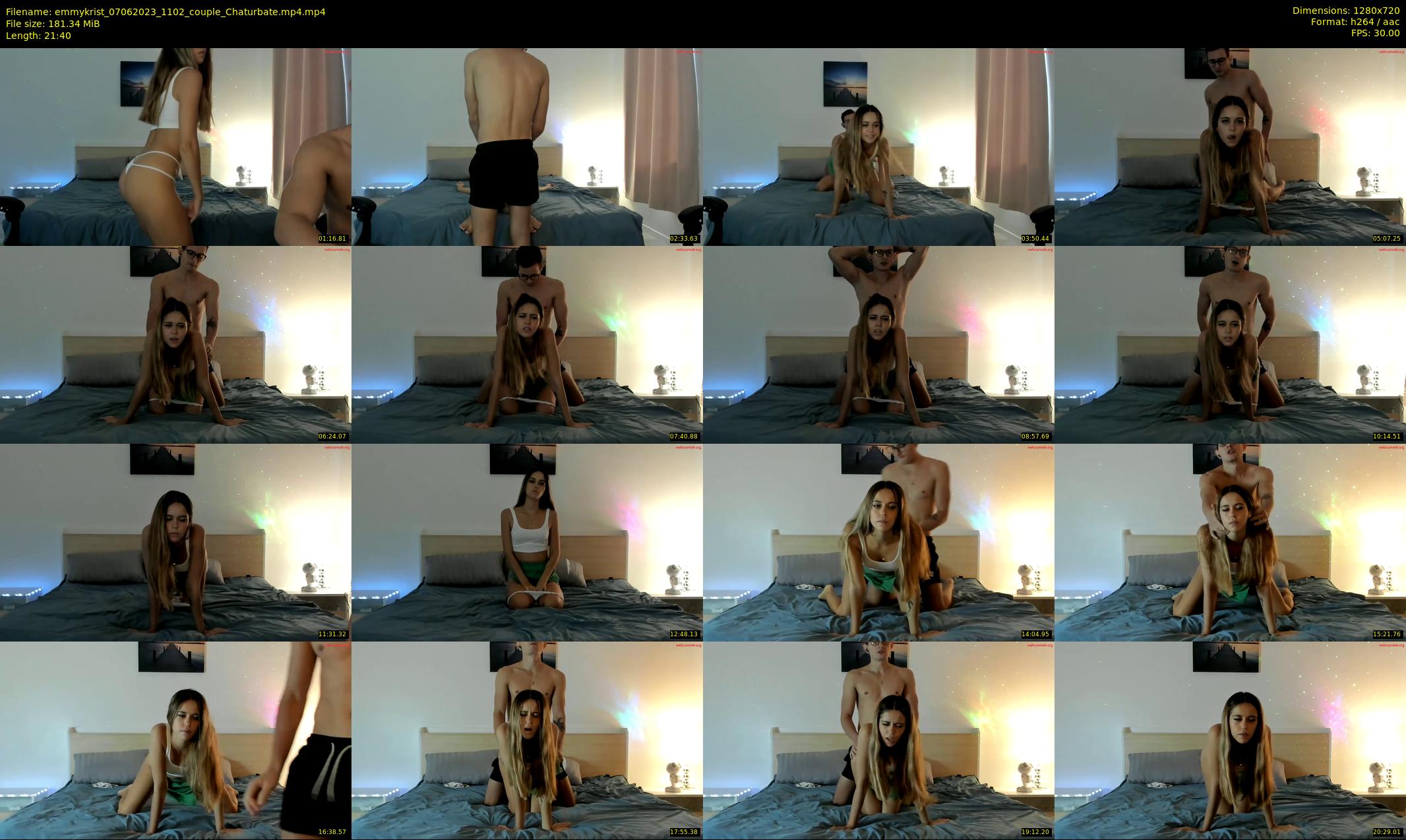 emmykrist — 22 minute Chaturbate couple cam show recording, 720p, Jun 7, 2023