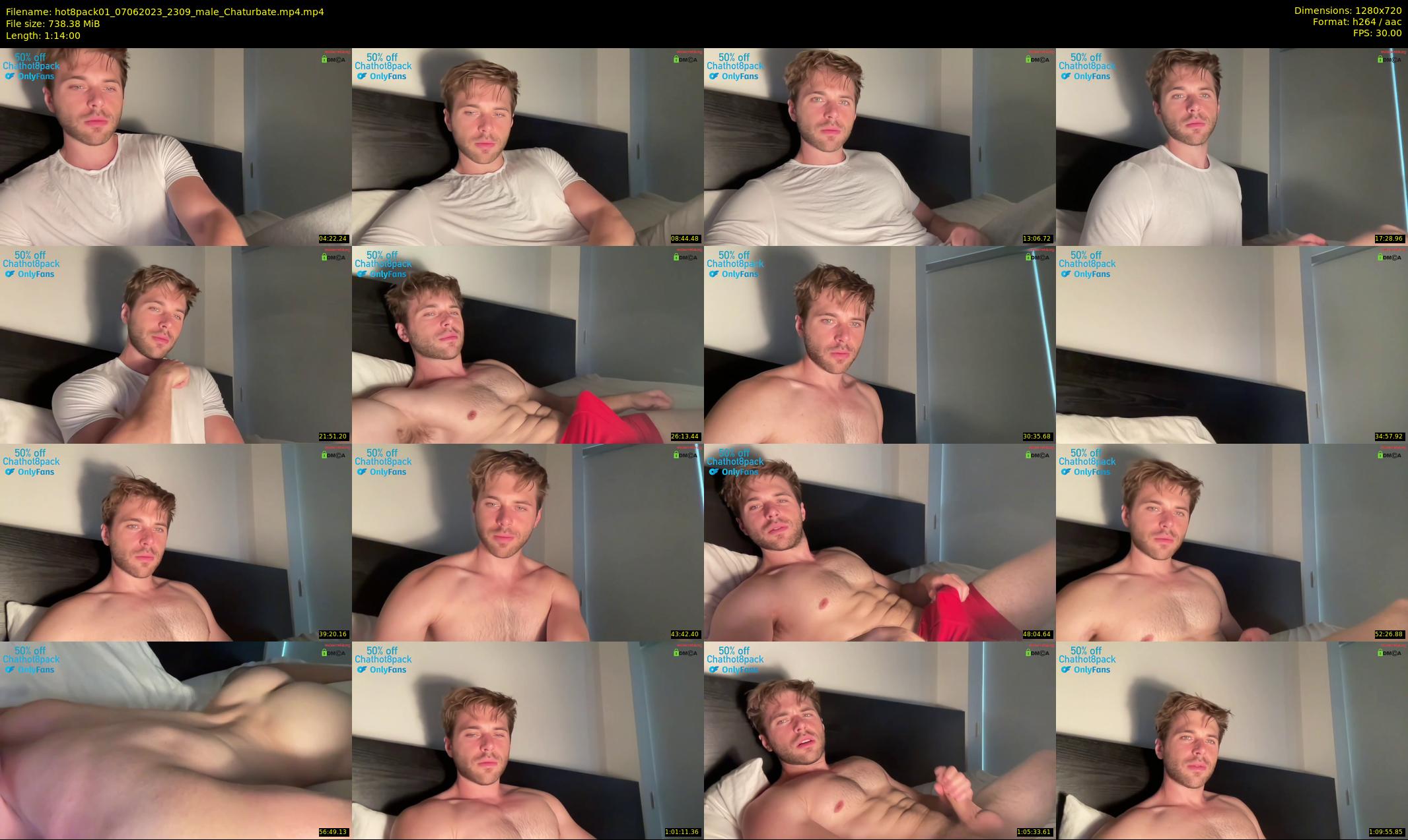 hot8pack01 — 74 minute Chaturbate male cam show recording, 720p, Jun 7, 2023