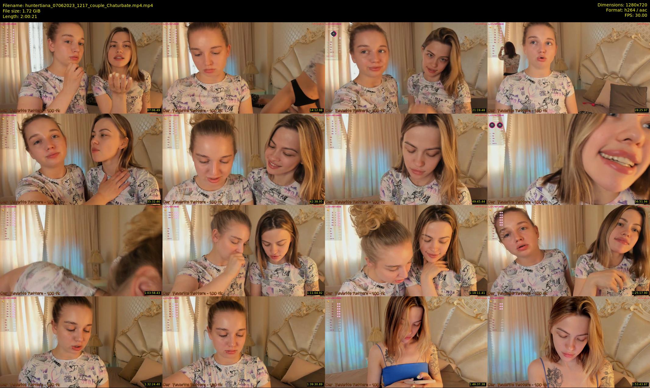 huntertiana — 121 minute Chaturbate female cam show recording, 720p, Jun 7, 2023