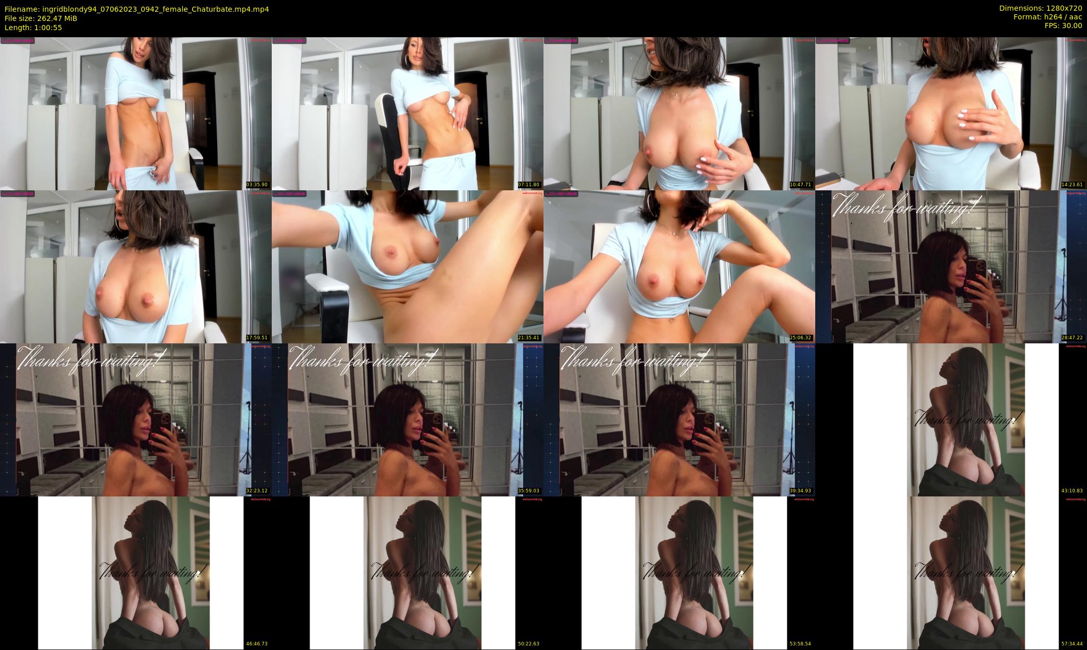 ingridblondy94 — 61 minute Chaturbate female cam show recording, 720p, Jun 7, 2023