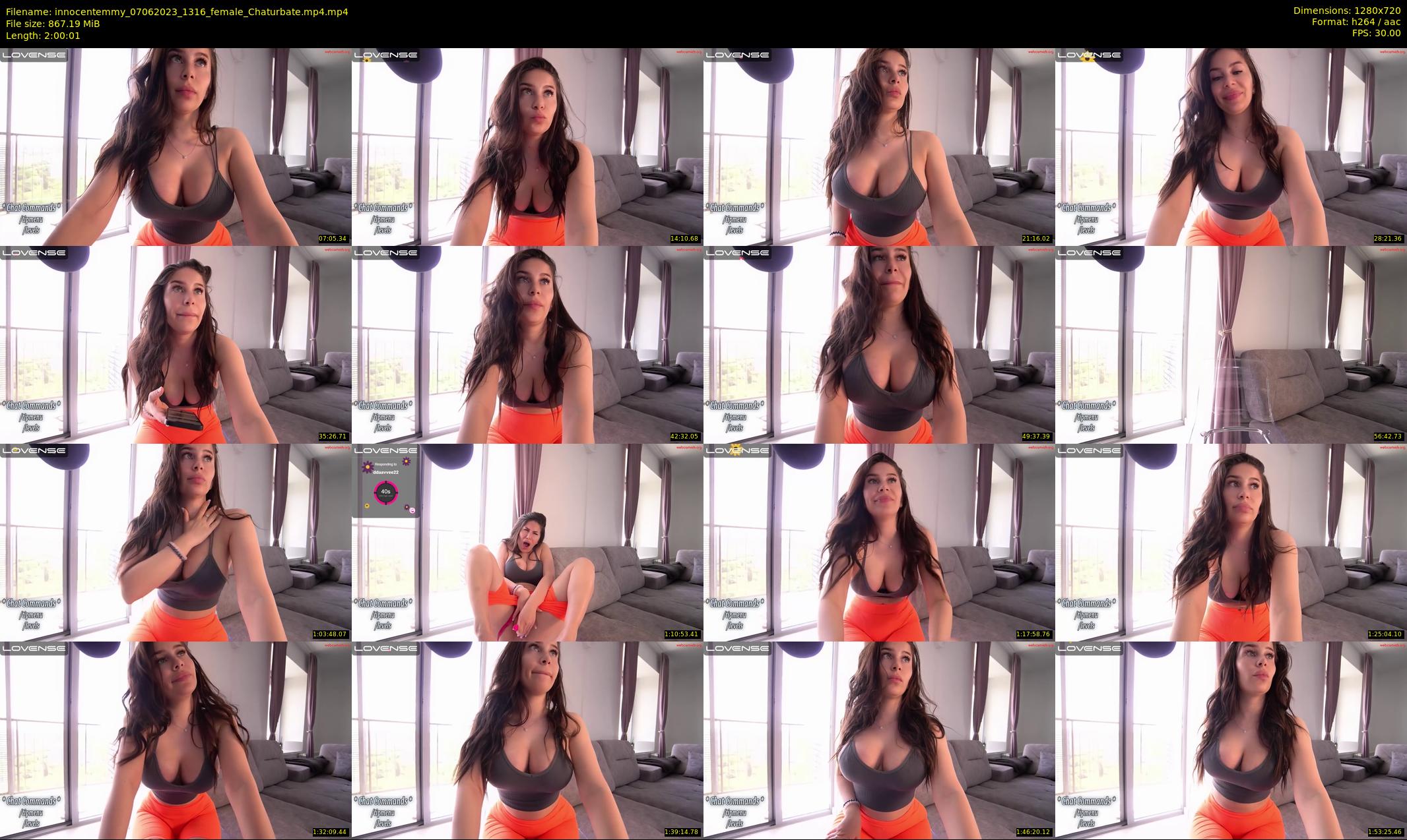 innocentemmy — 121 minute Chaturbate female cam show recording, 720p, Jun 7, 2023