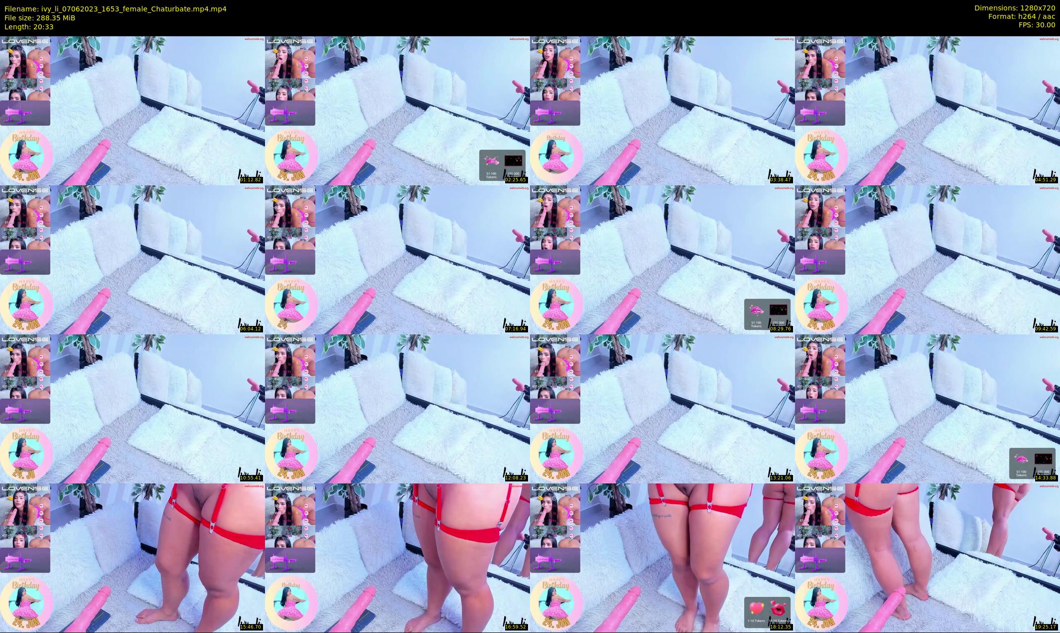 ivy_li — 21 minute Chaturbate female cam show recording, 720p, Jun 7, 2023