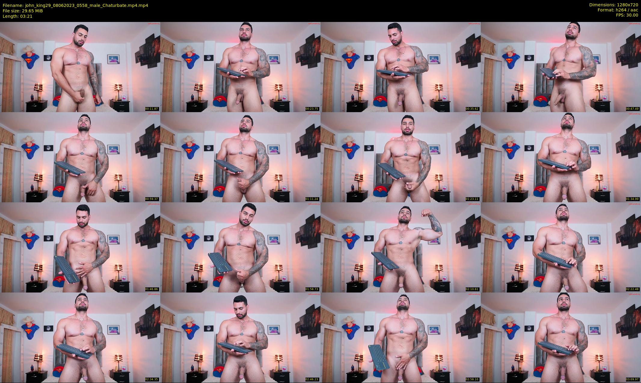 john_king29 — 4 minute Chaturbate male cam show recording, 720p, Jun 8, 2023