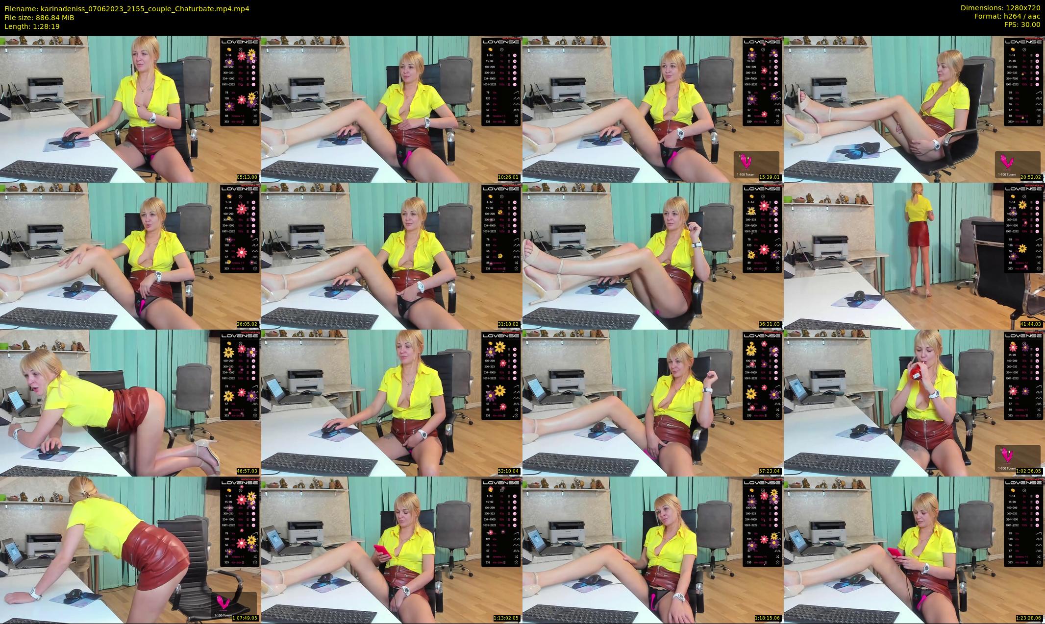 karinadeniss — 89 minute Chaturbate couple cam show recording, 720p, Jun 7, 2023