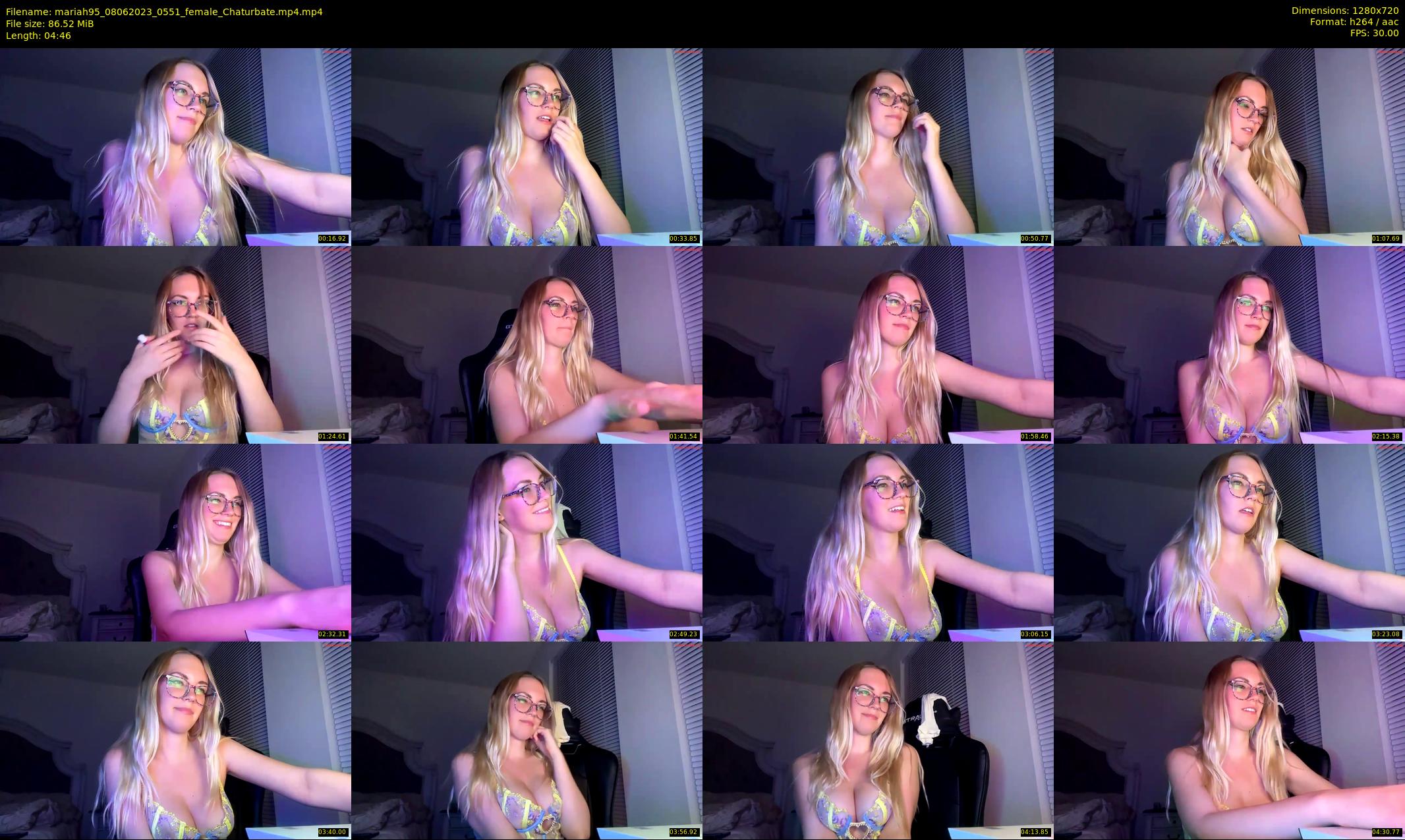 mariah95 — 5 minute Chaturbate female cam show recording, 720p, Jun 8, 2023
