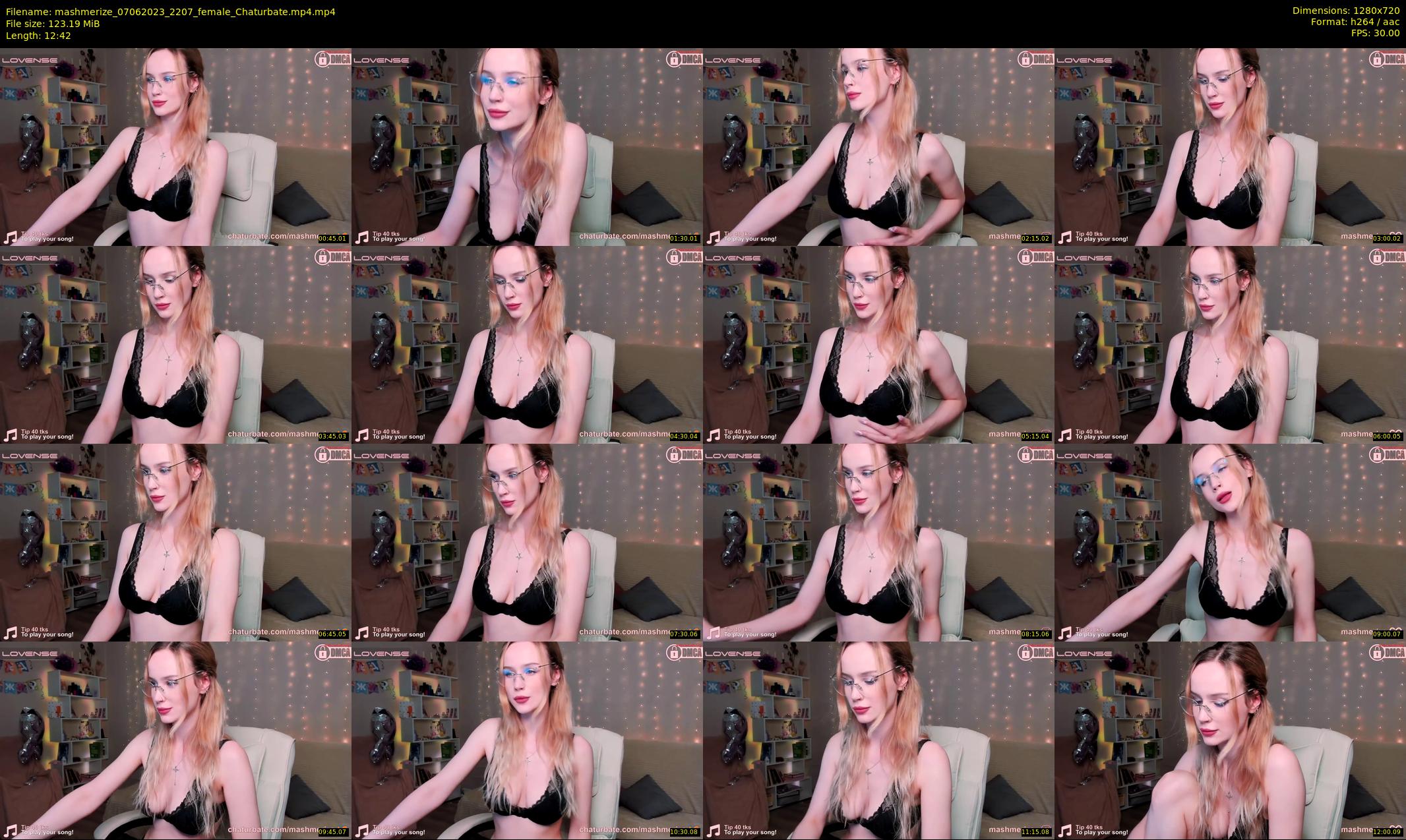 mashmerize — 13 minute Chaturbate female cam show recording, 720p, Jun 7, 2023