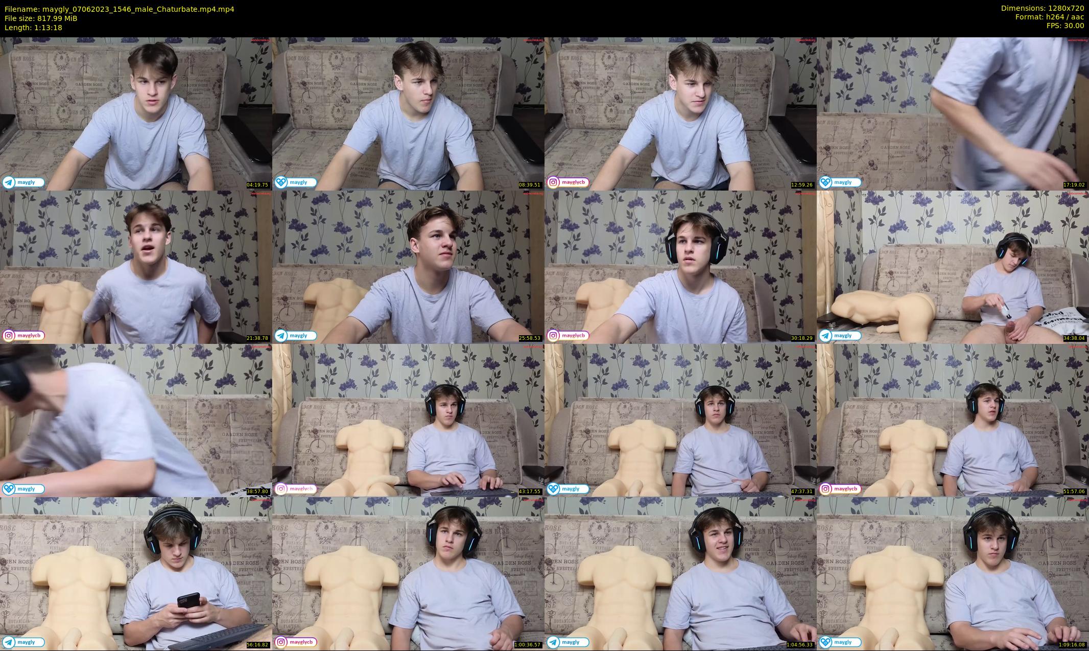 maygly — 74 minute Chaturbate male cam show recording, 720p, Jun 7, 2023
