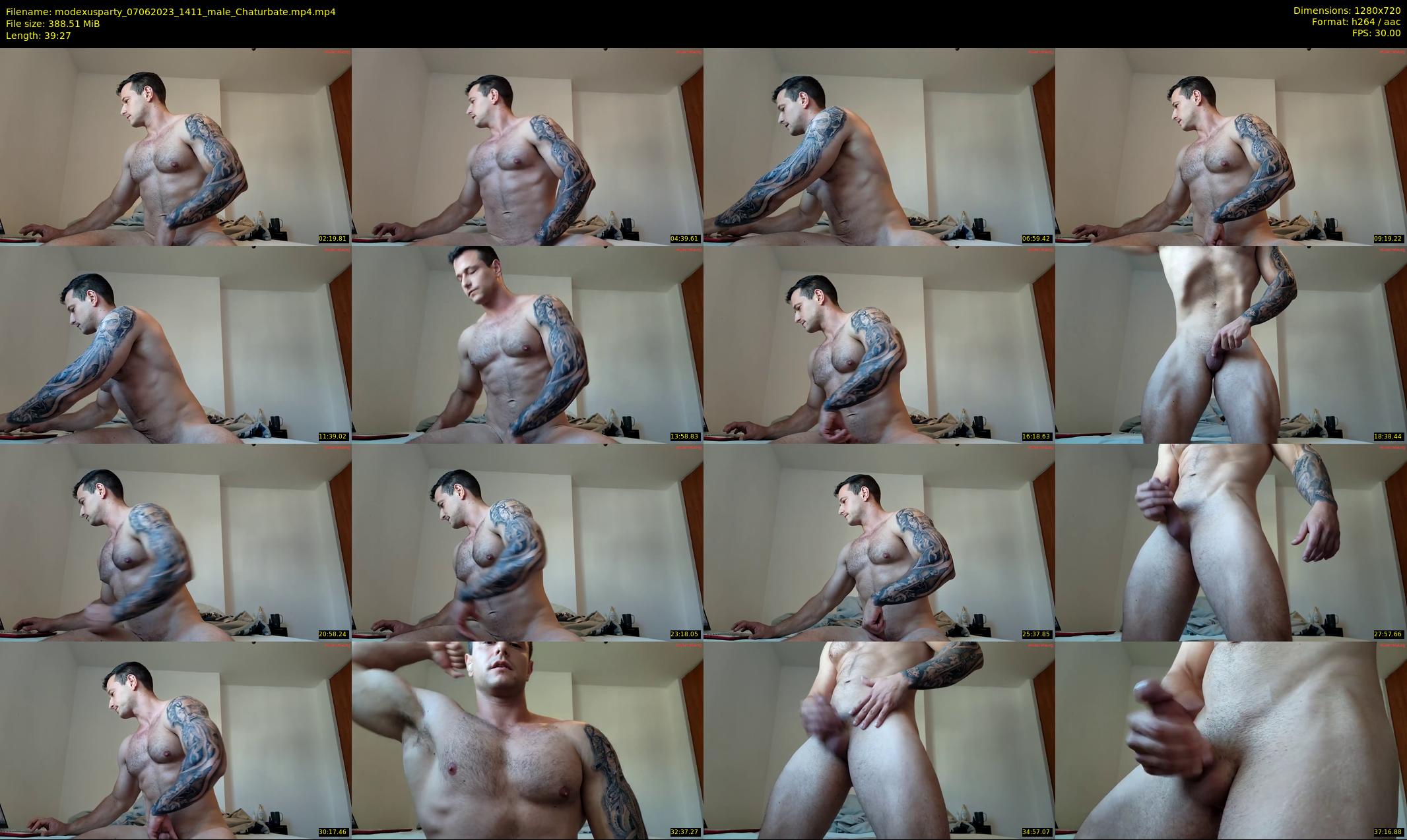 modexusparty — 40 minute Chaturbate male cam show recording, 720p, Jun 7, 2023