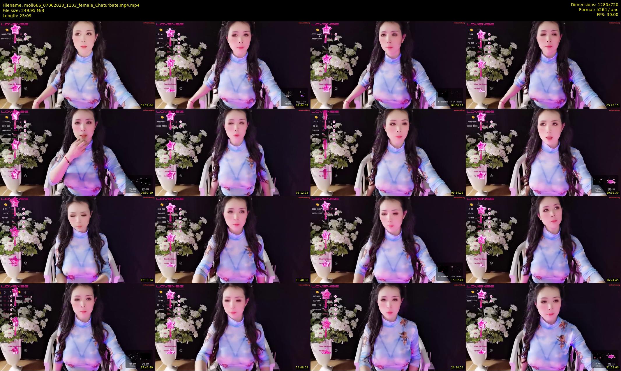 moli666 — 24 minute Chaturbate female cam show recording, 720p, Jun 7, 2023