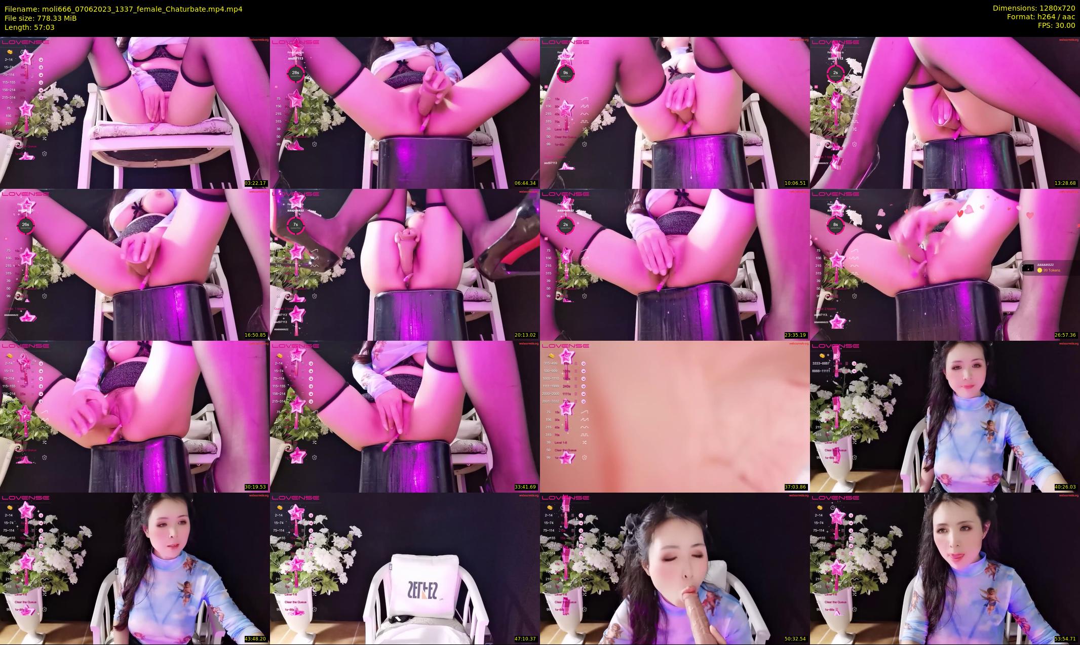 moli666 — 58 minute Chaturbate female cam show recording, 720p, Jun 7, 2023