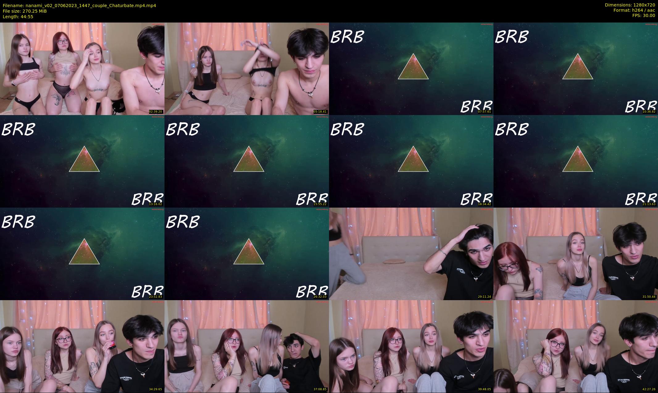 nanami_v02 — 45 minute Chaturbate couple cam show recording, 720p, Jun 7, 2023