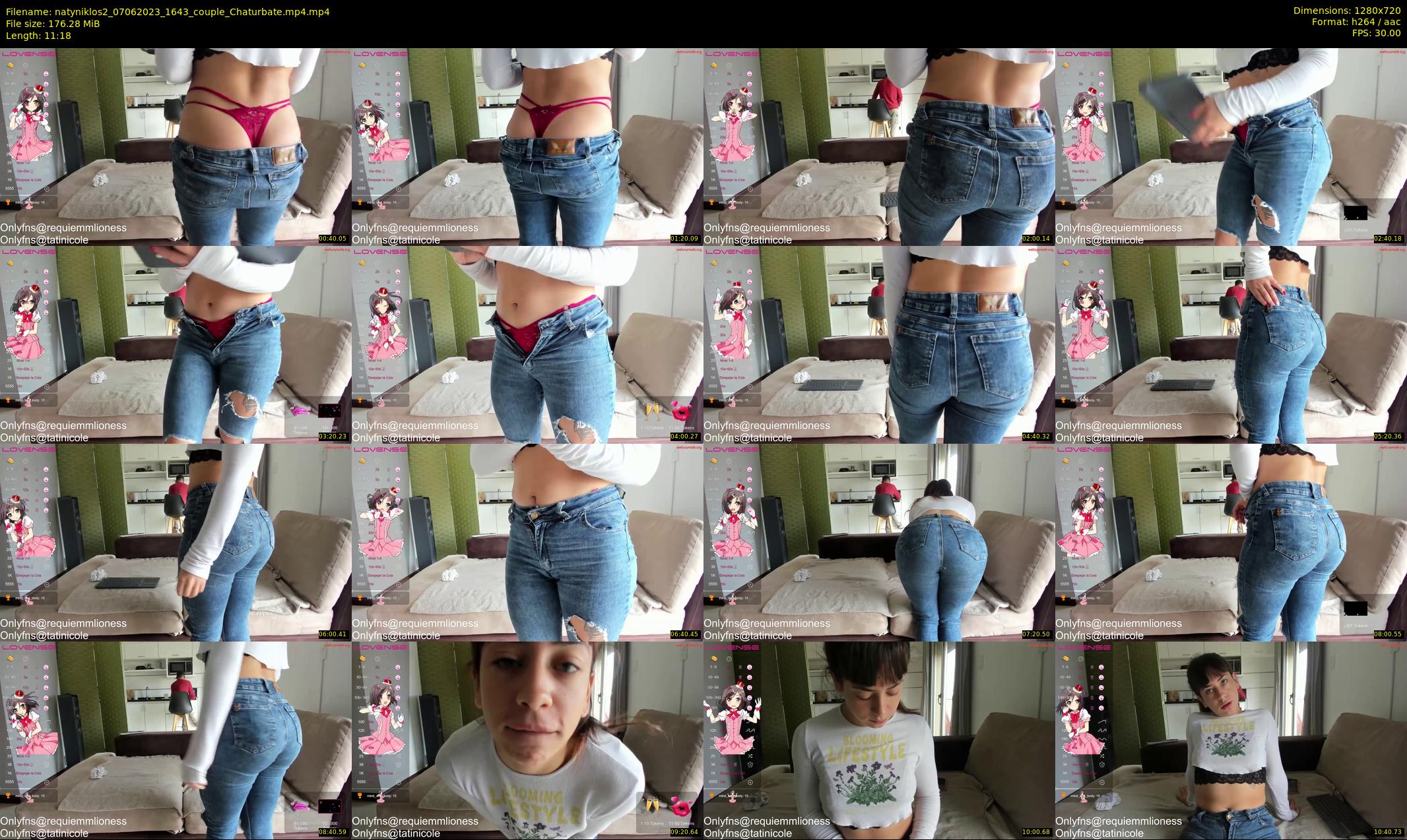 natyniklos2 — 12 minute Chaturbate couple cam show recording, 720p, Jun 7, 2023