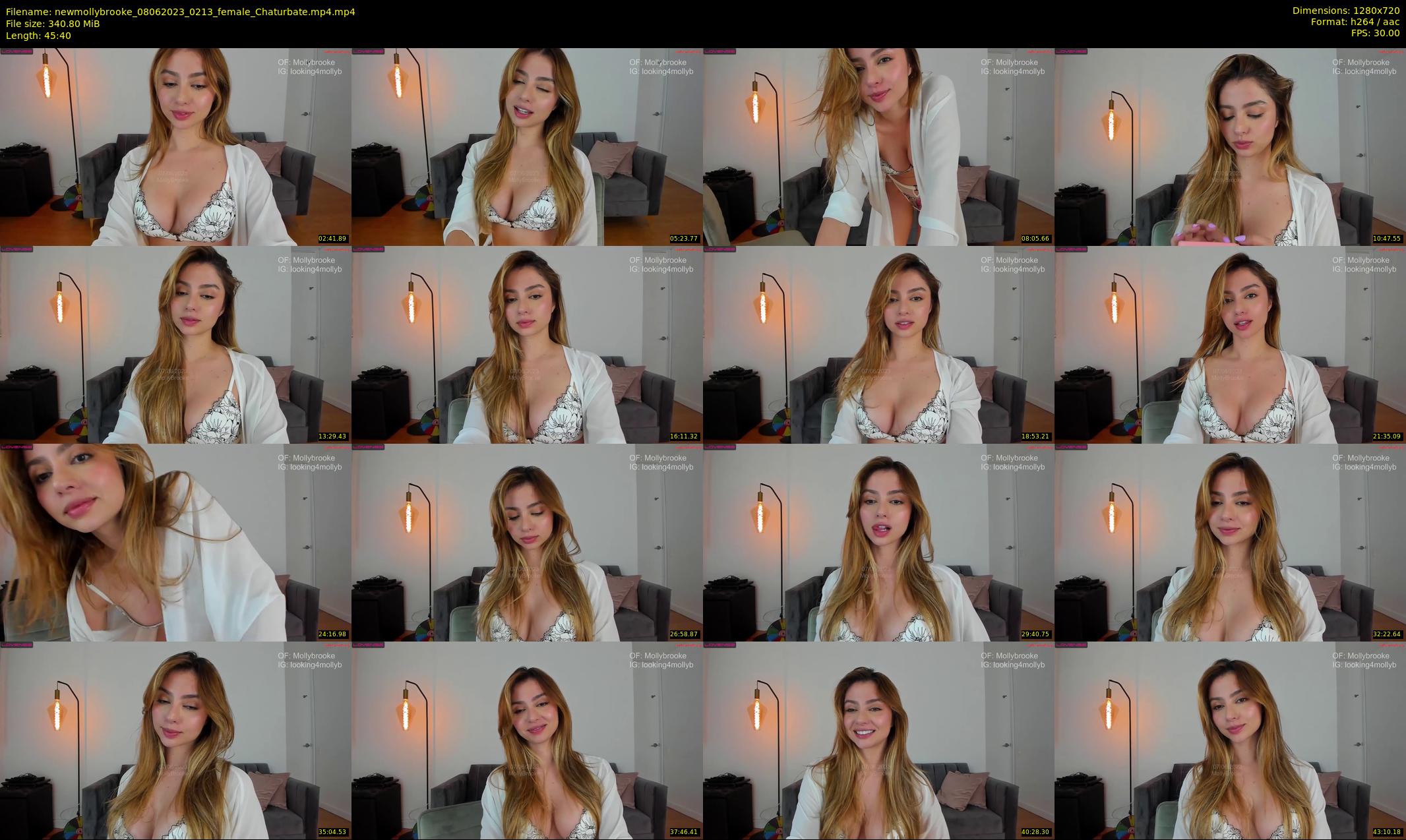 newmollybrooke — 46 minute Chaturbate female cam show recording, 720p, Jun 8, 2023