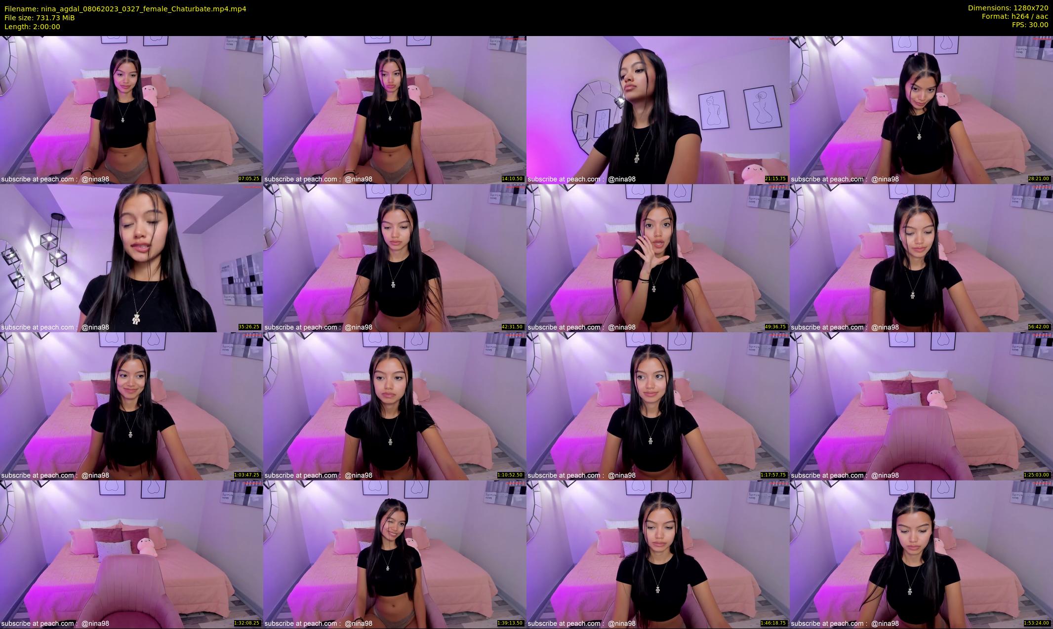 nina_agdal — 120 minute Chaturbate female cam show recording, 720p, Jun 8, 2023