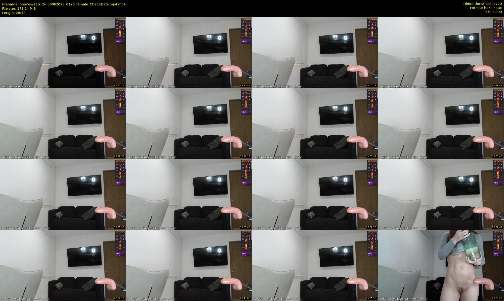 ohmysweetkitty — 29 minute Chaturbate female cam show recording, 720p, Jun 8, 2023