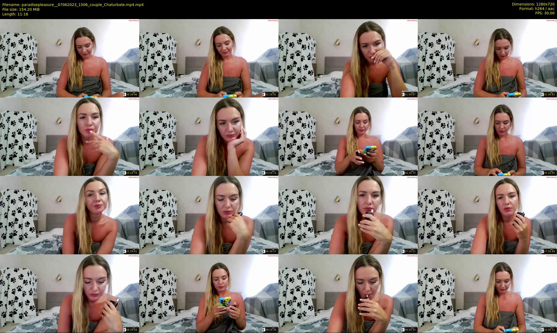 paradisepleasure_ — 12 minute Chaturbate couple cam show recording, 720p, Jun 7, 2023