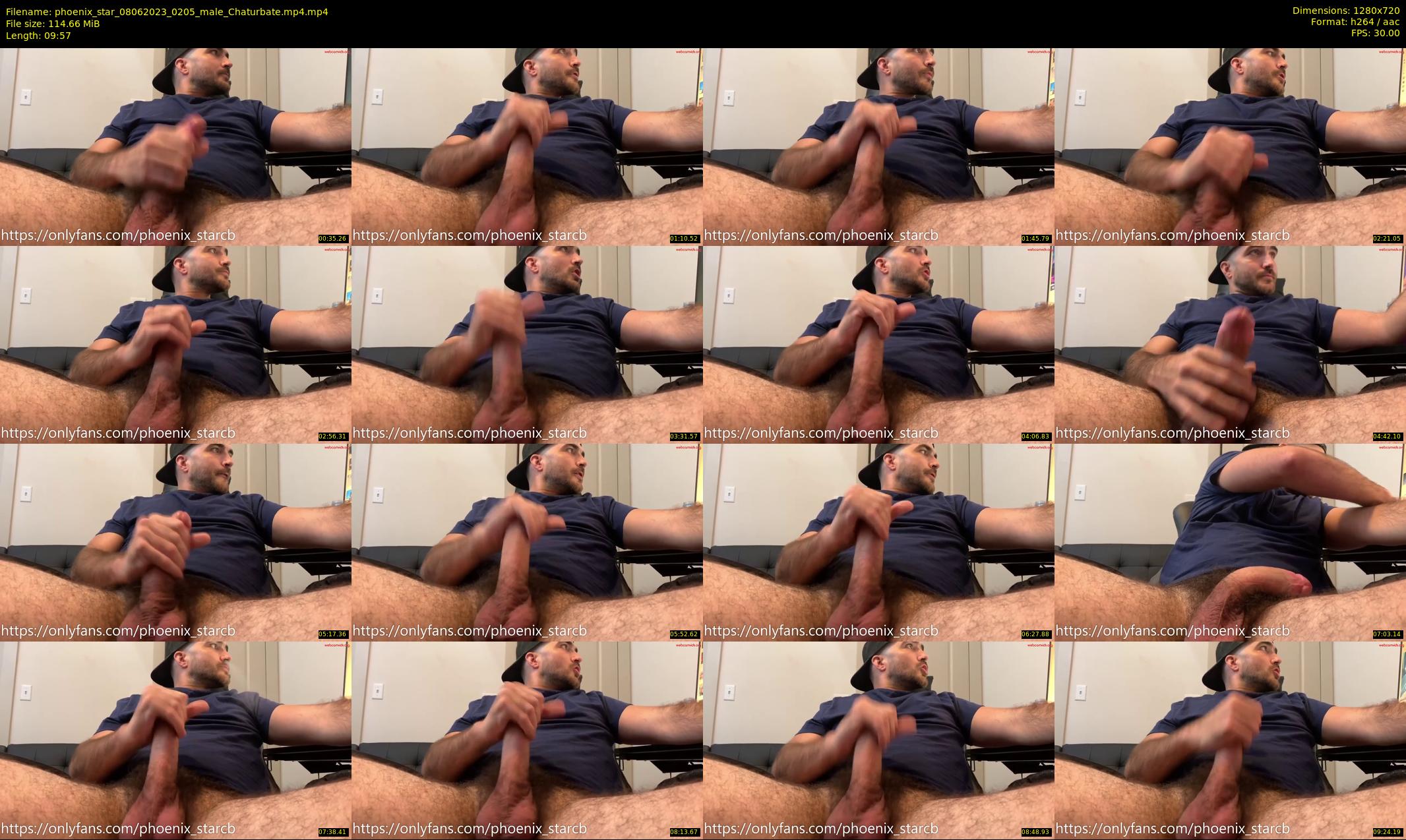 phoenix_star — 10 minute Chaturbate male cam show recording, 720p, Jun 8, 2023