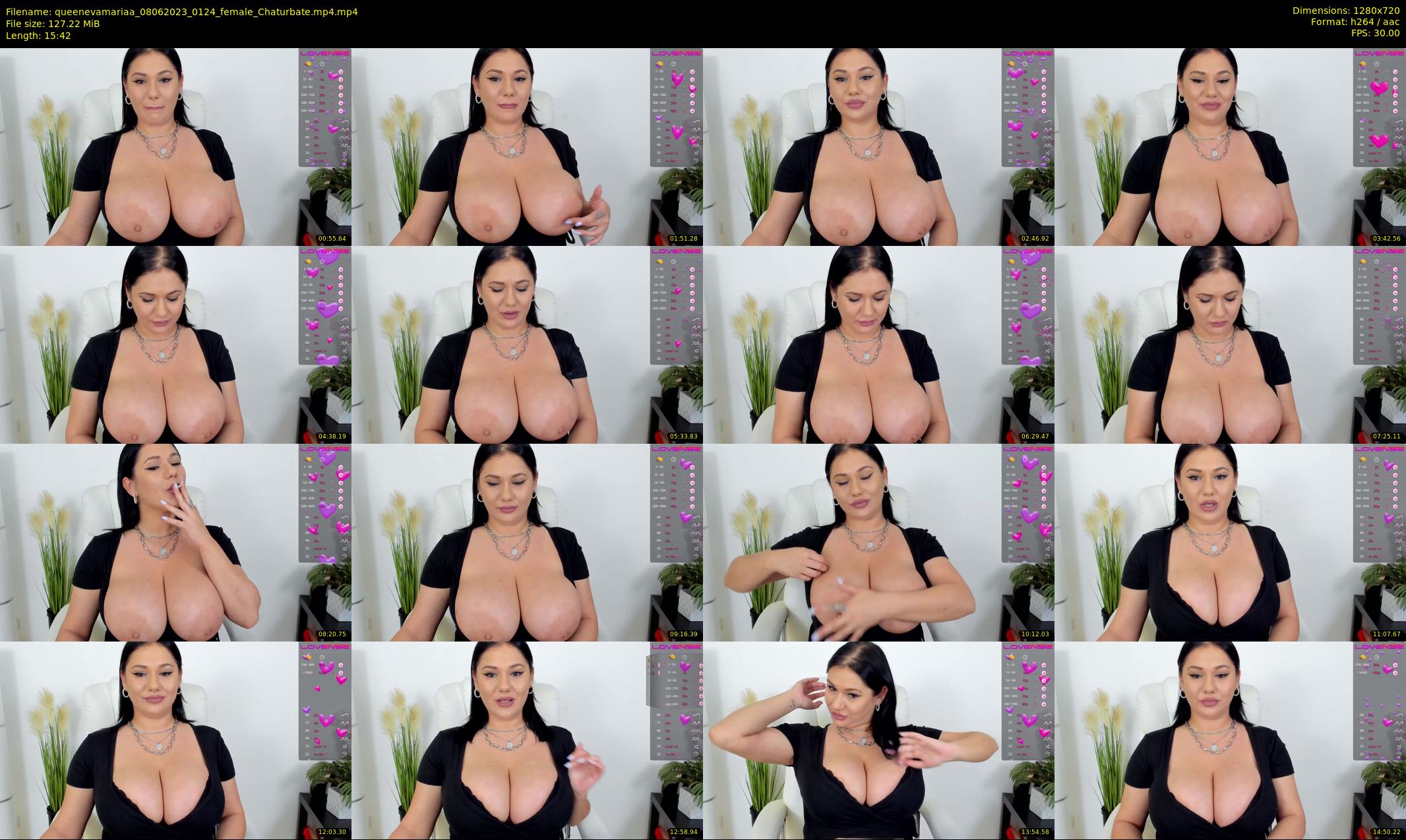 queenevamariaa — 16 minute Chaturbate female cam show recording, 720p, Jun 8, 2023