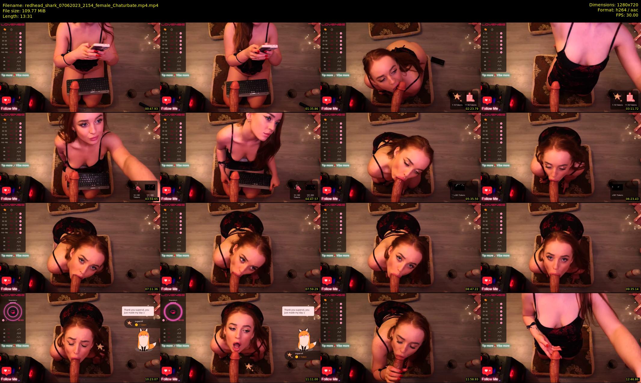redhead_shark — 14 minute Chaturbate female cam show recording, 720p, Jun 7, 2023