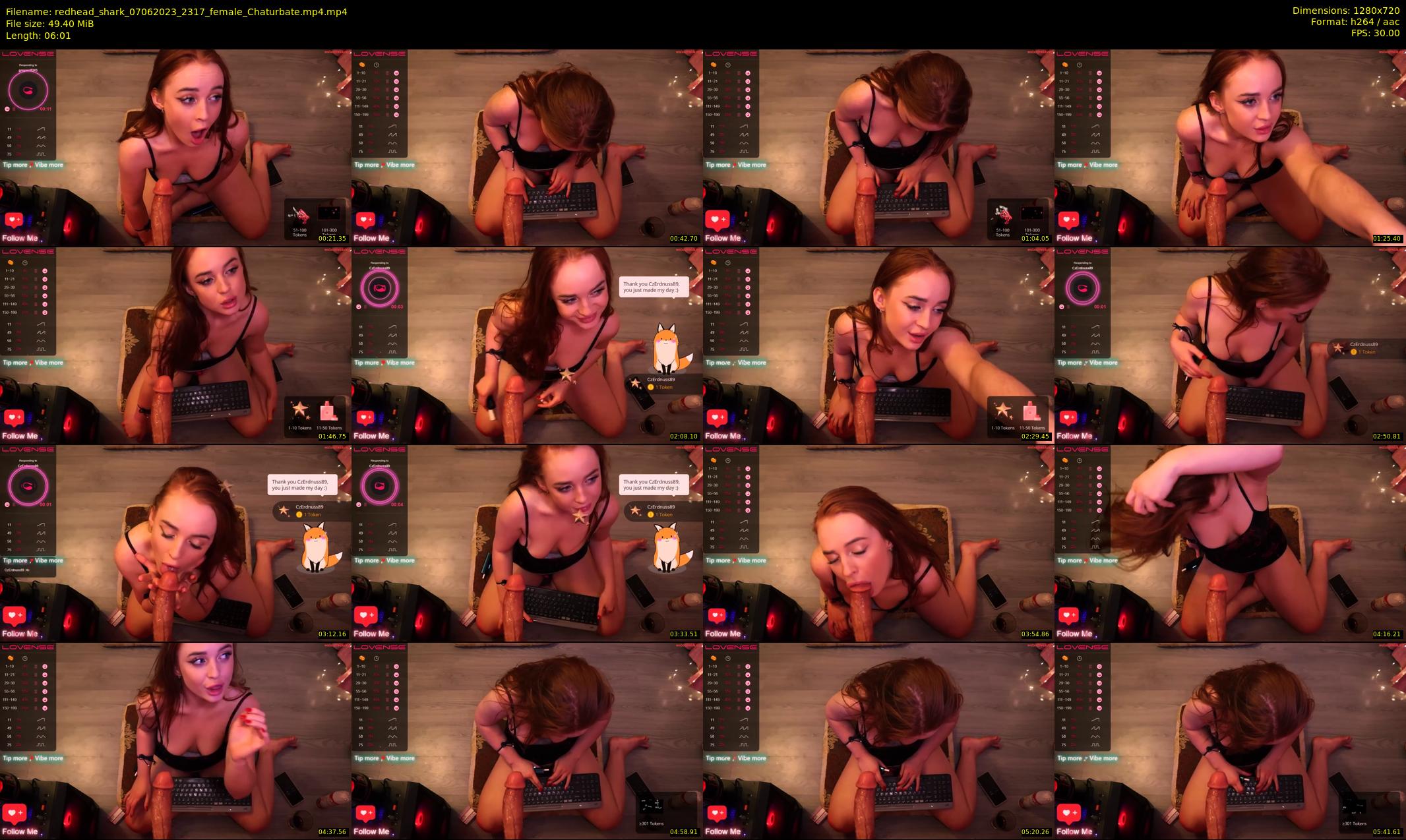 redhead_shark — 7 minute Chaturbate female cam show recording, 720p, Jun 7, 2023