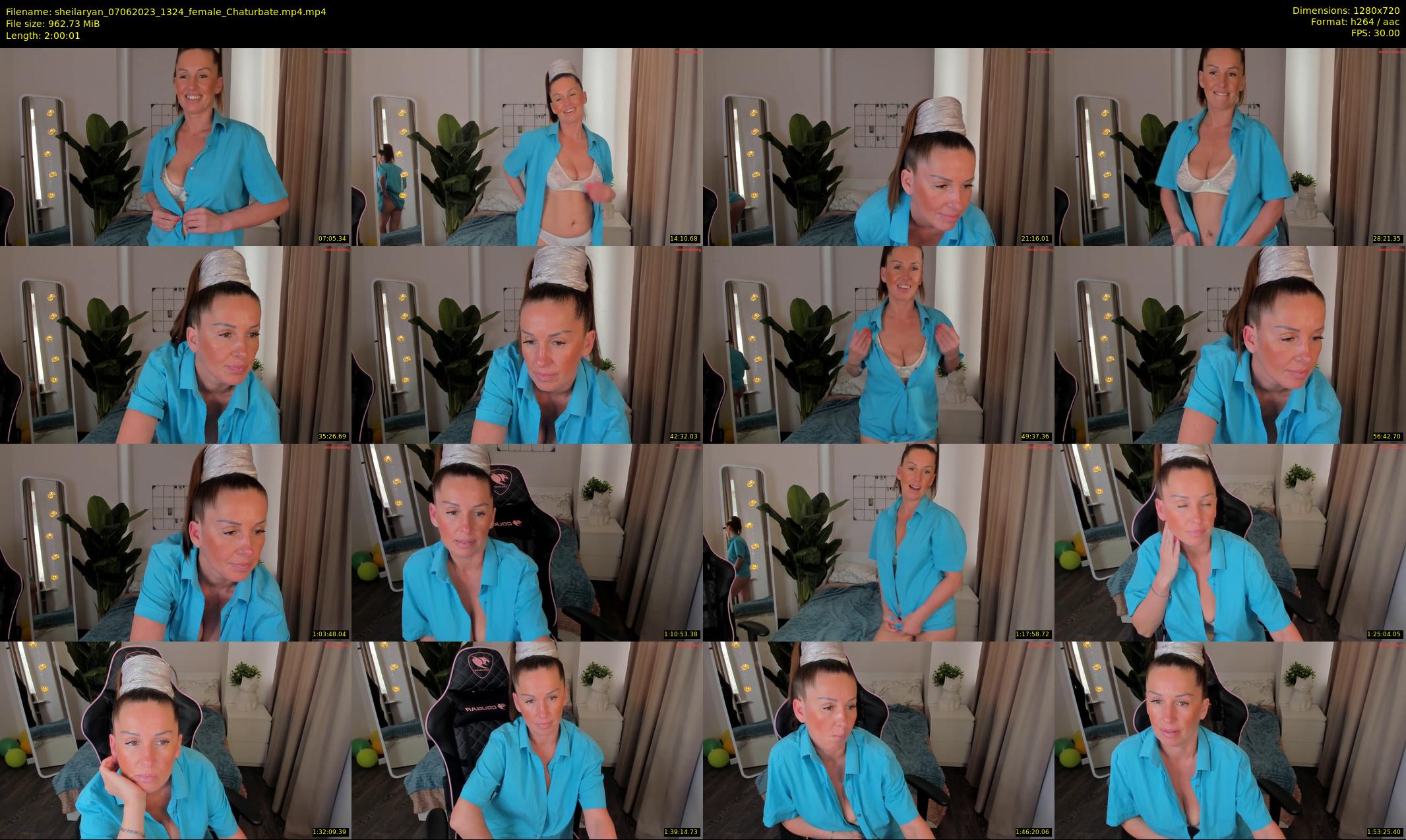 sheilaryan — 121 minute Chaturbate female cam show recording, 720p, Jun 7, 2023